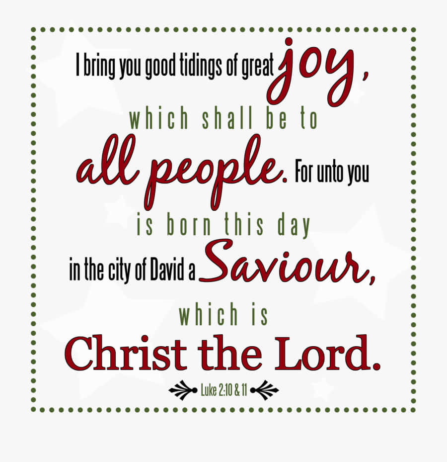 Celebrate God's Love This Christmas With His Word. Background