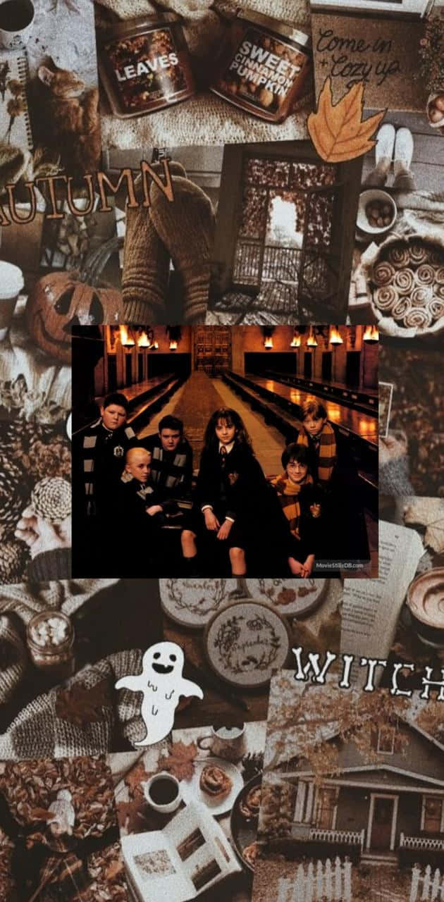 Celebrate Halloween Hogwarts Style Background