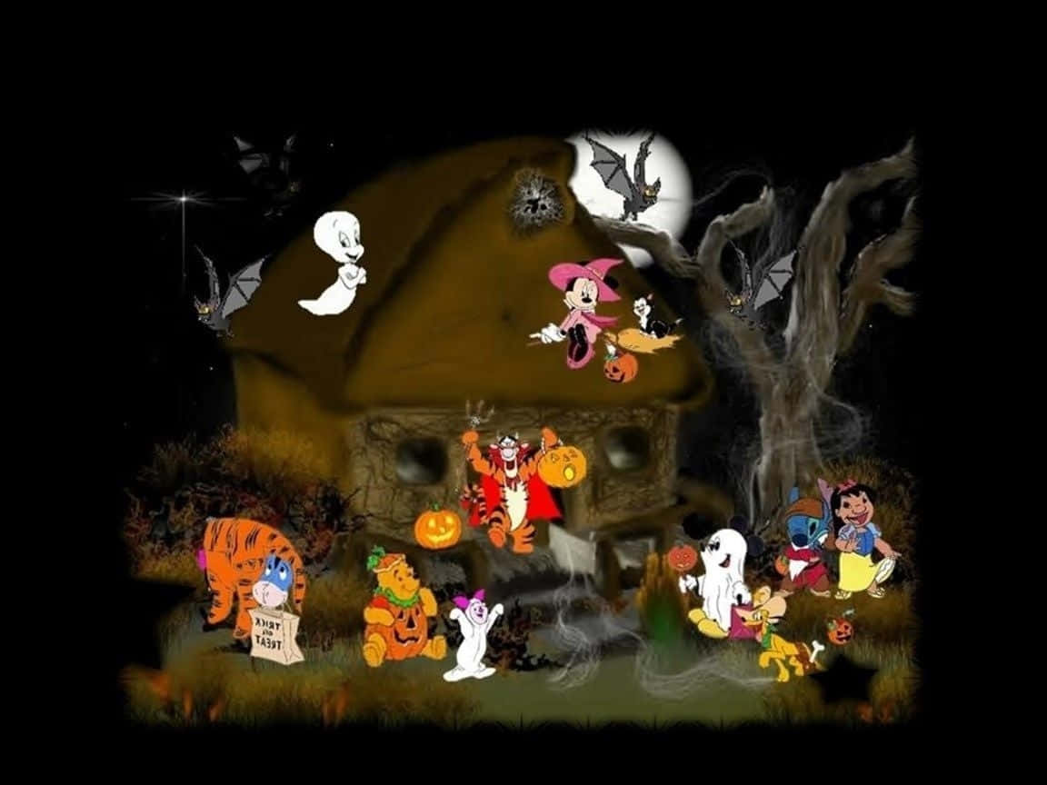 Celebrate Halloween In Spooky Animated Style! Background