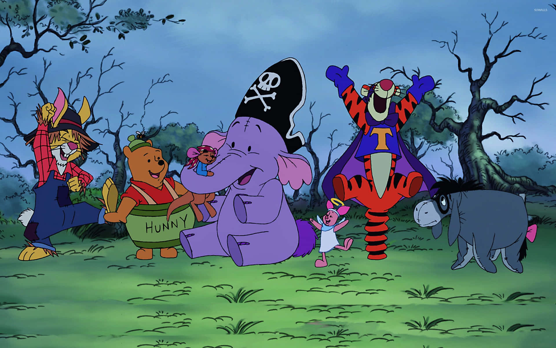 Celebrate Halloween In The Hundred Acre Woods With Winnie The Pooh! Background
