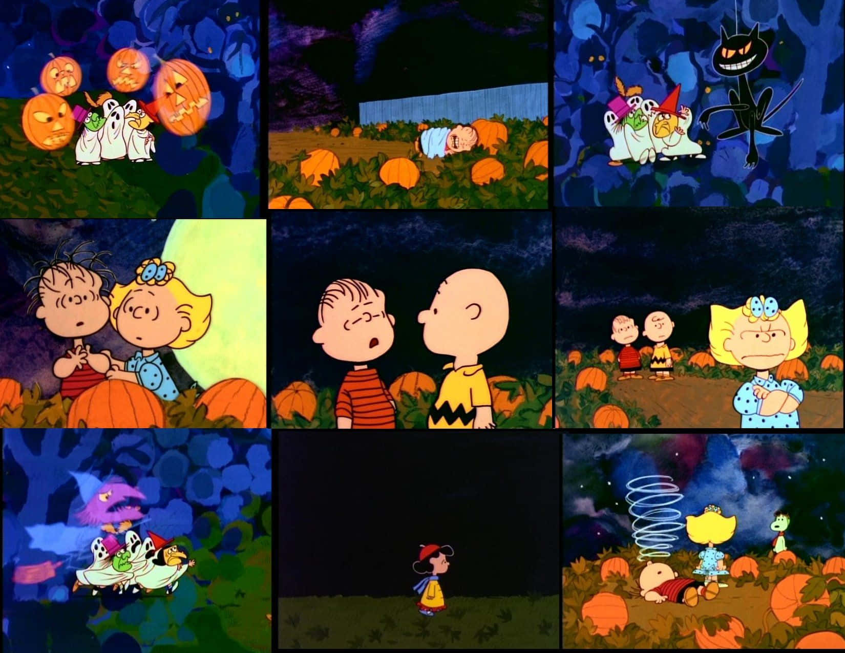 Celebrate Halloween With Charlie Brown, Snoopy And The Gang. Background
