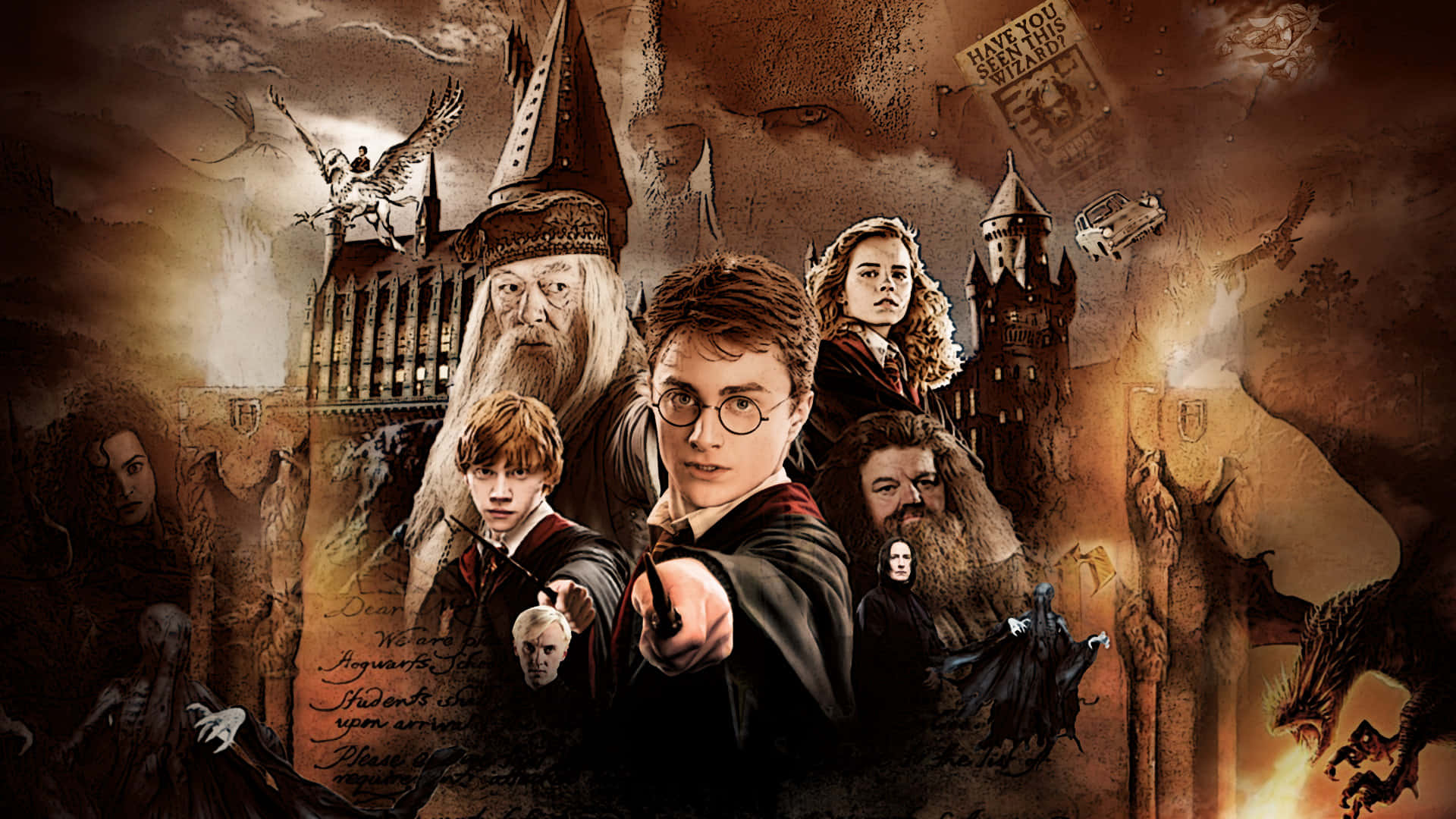 Celebrate Halloween With Harry Potter! Background