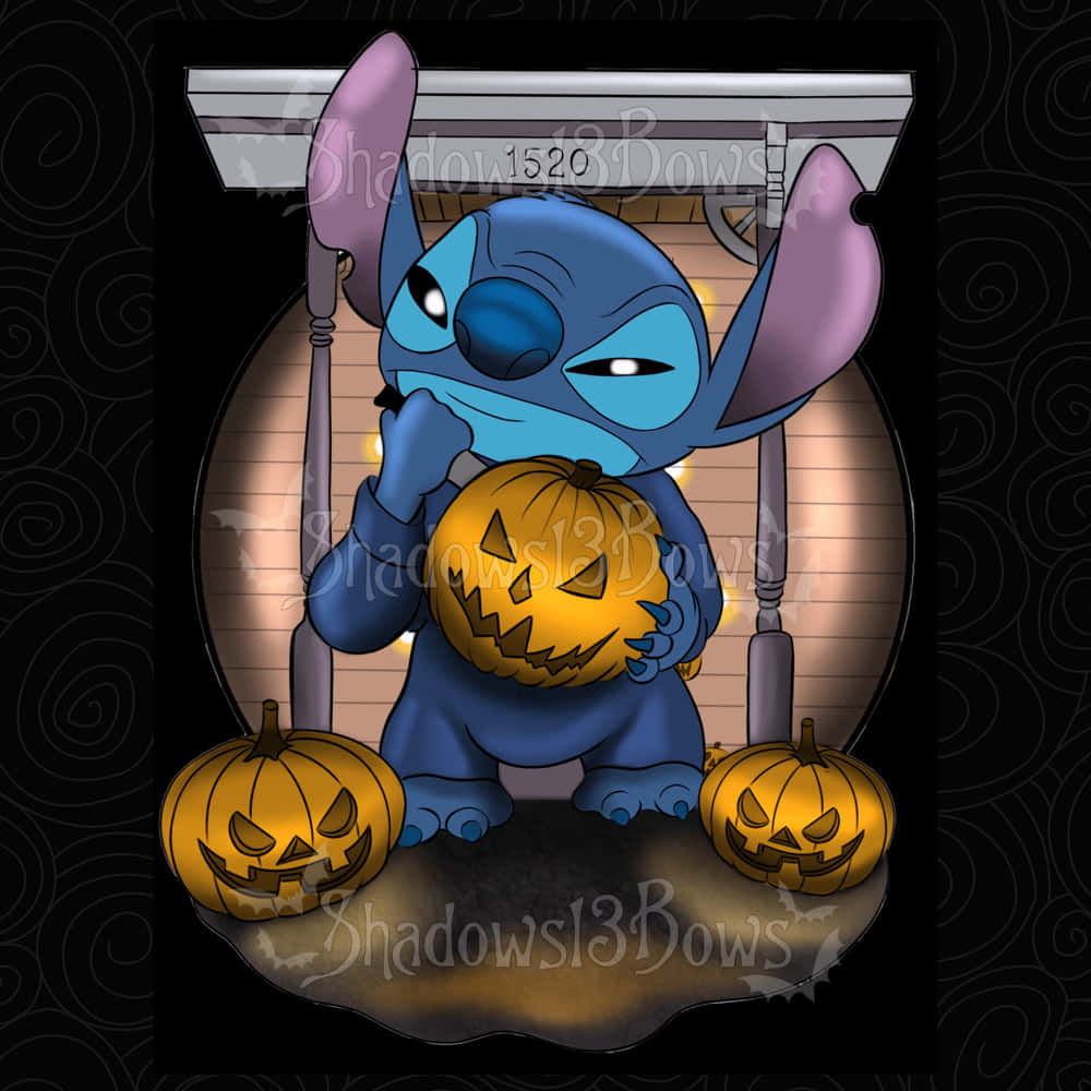 Celebrate Halloween With Lilo And Stitch! Background
