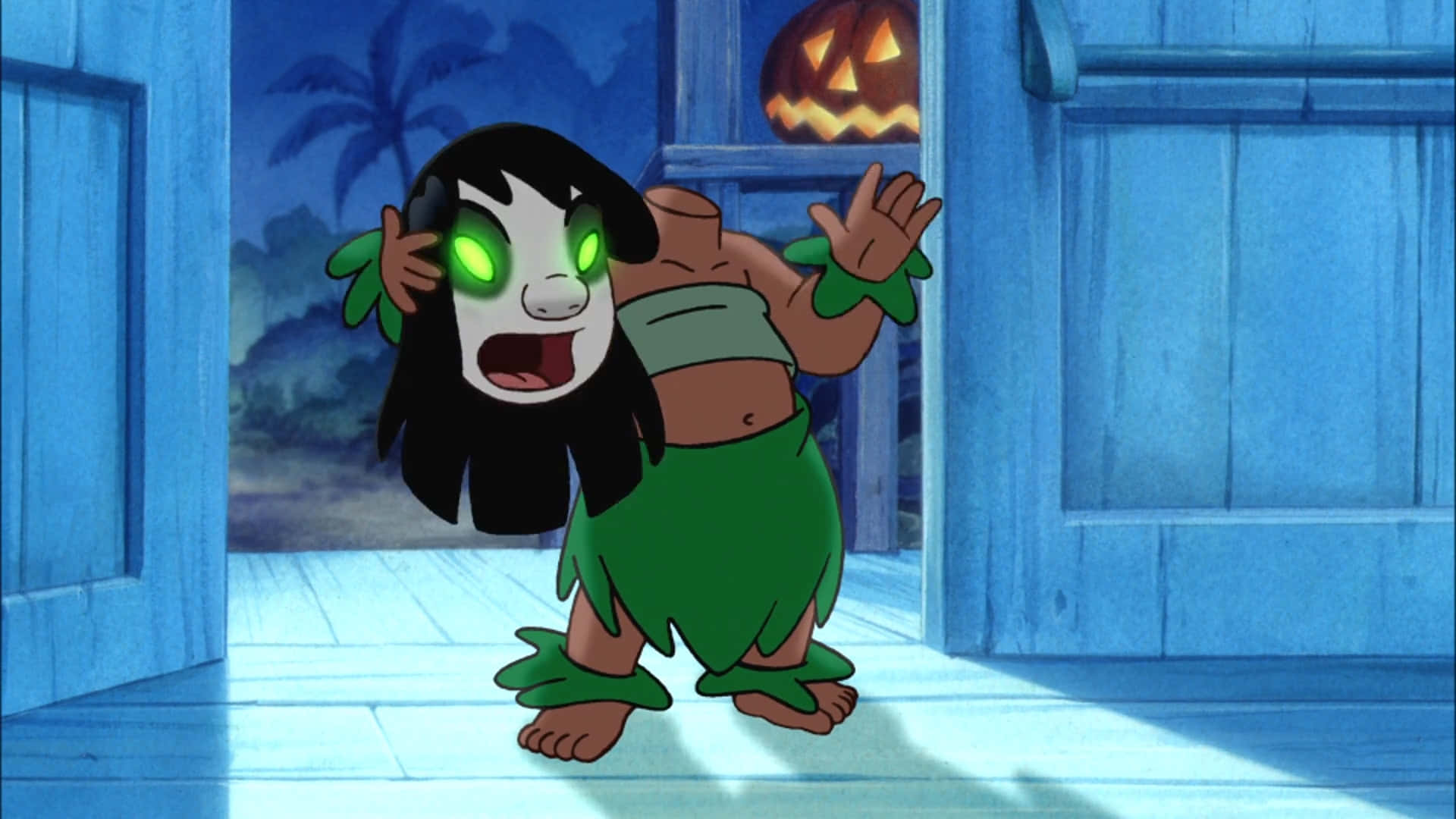 Celebrate Halloween With Lilo And Stitch Background