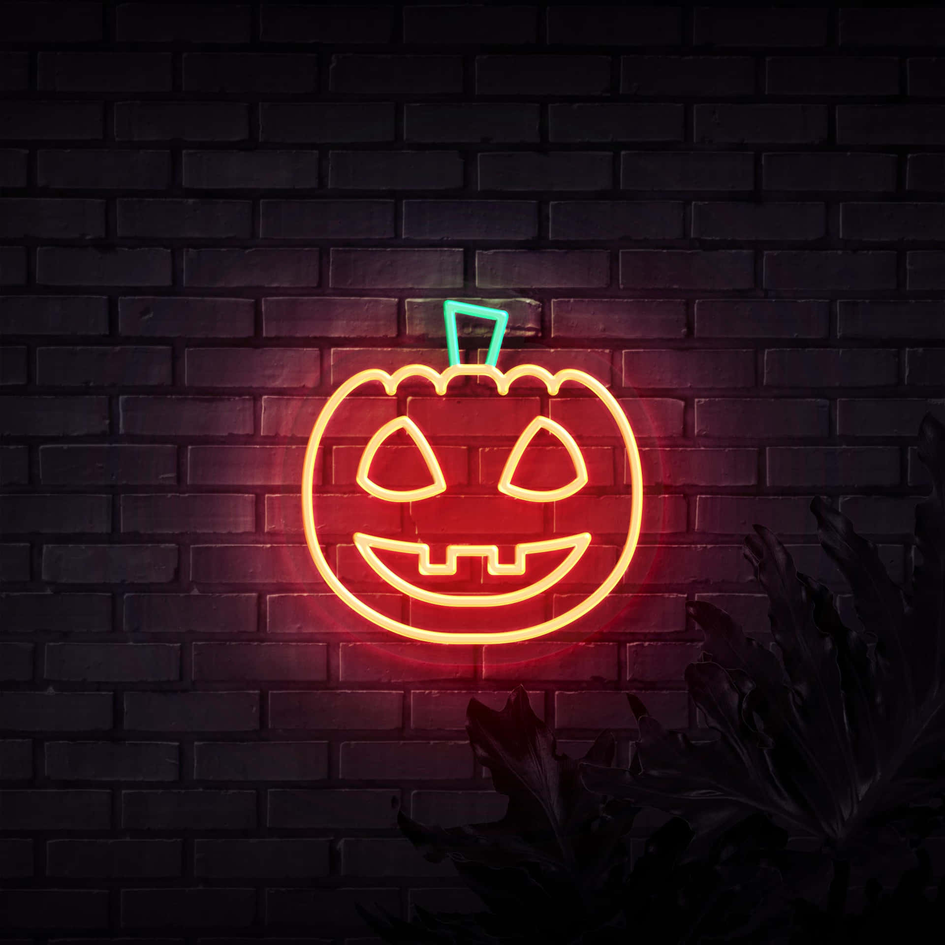 Celebrate Halloween With Neon Lights! Background