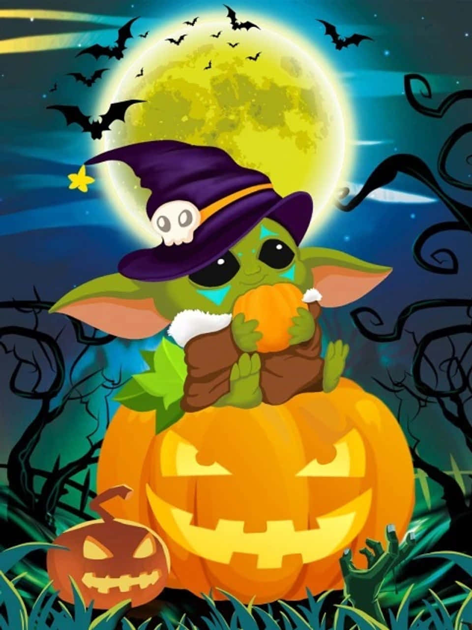 Celebrate Halloween With Stitch And Lilo! Background