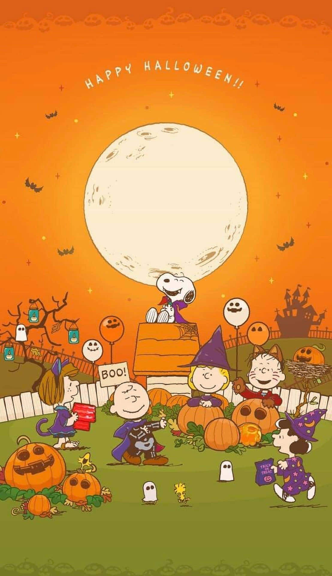 Celebrate Halloween With The Peanuts Gang! Background