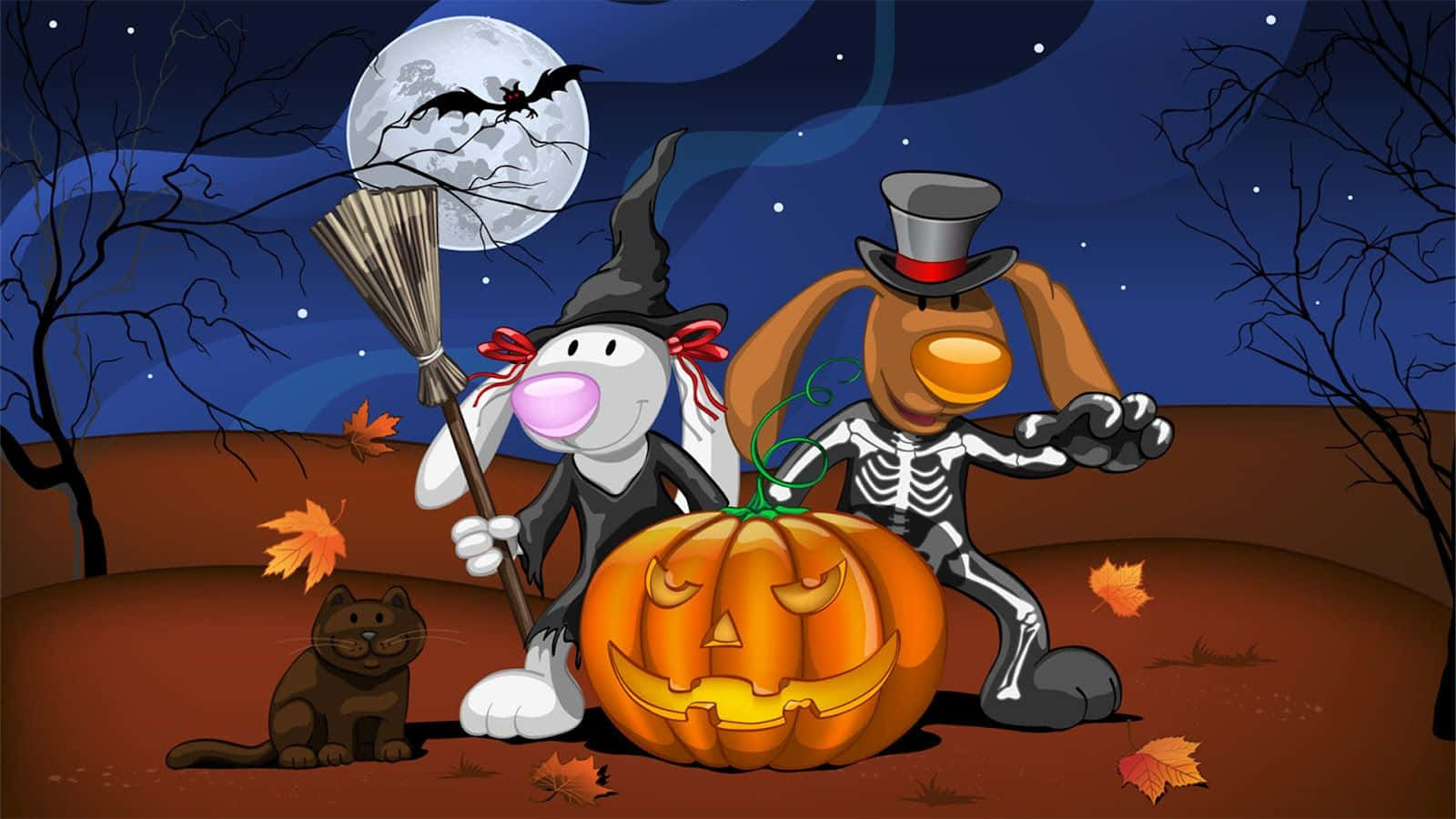Celebrate Halloween With Winnie The Pooh Background