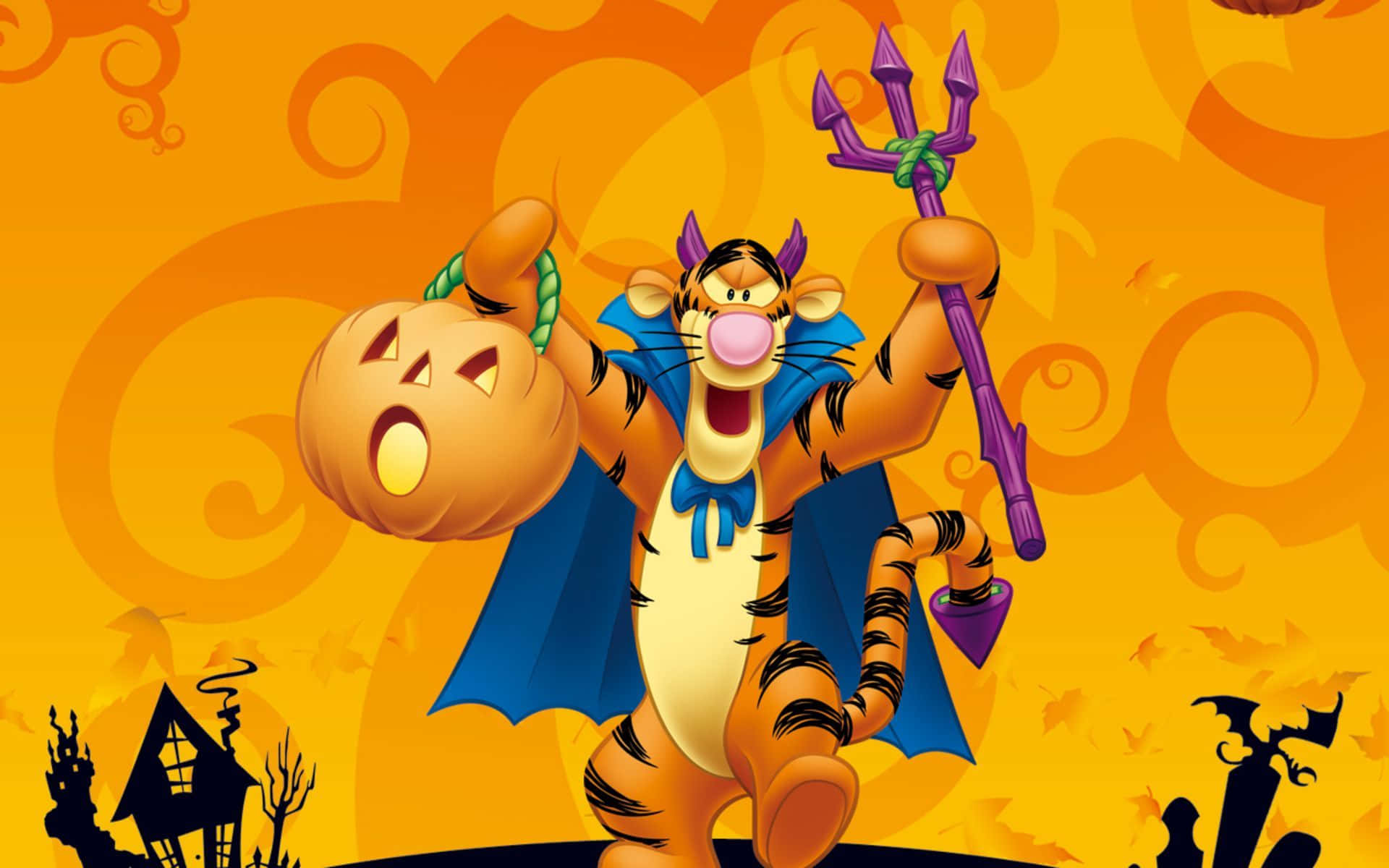 Celebrate Halloween With Winnie The Pooh And Friends! Background