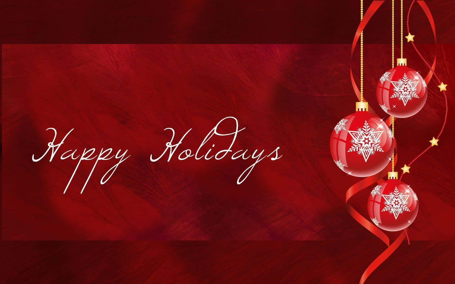 Celebrate Happy Holidays With This Sparkling Desktop Image Background