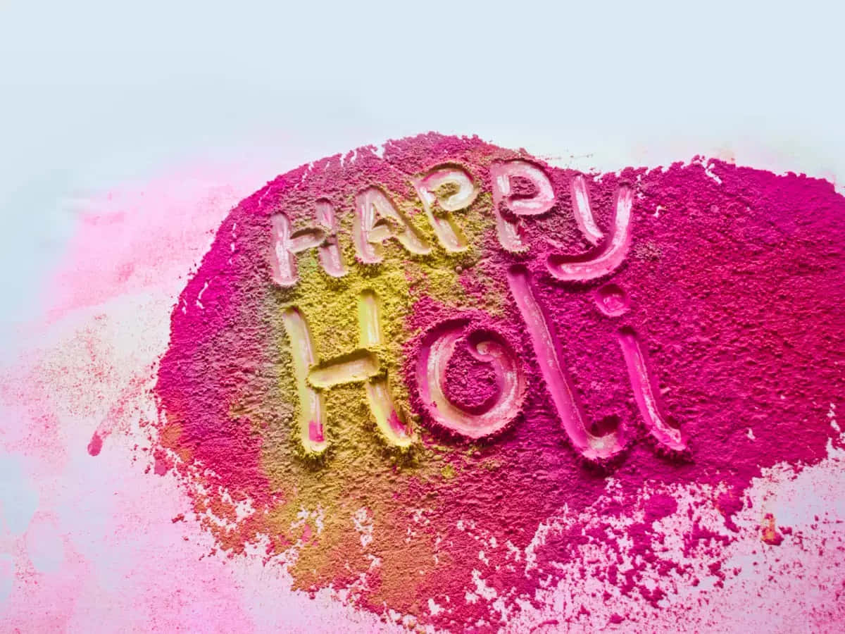 Celebrate Holi With Joy And Love Background