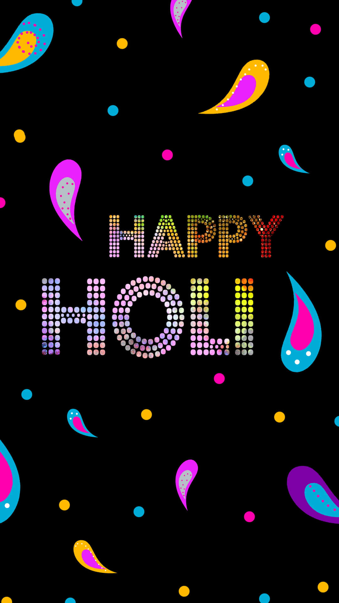 Celebrate Holi With Vibrant Colors Background