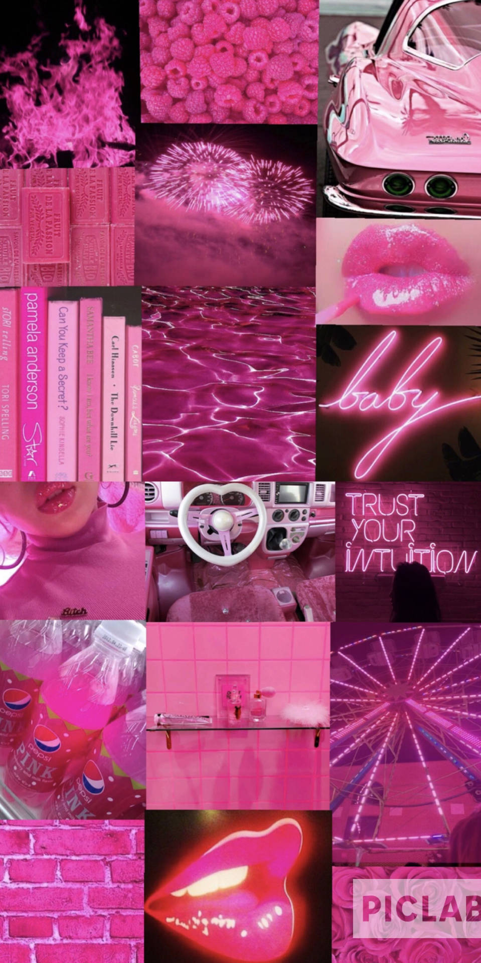 Celebrate In Style With A Pink Neon Aesthetic Background