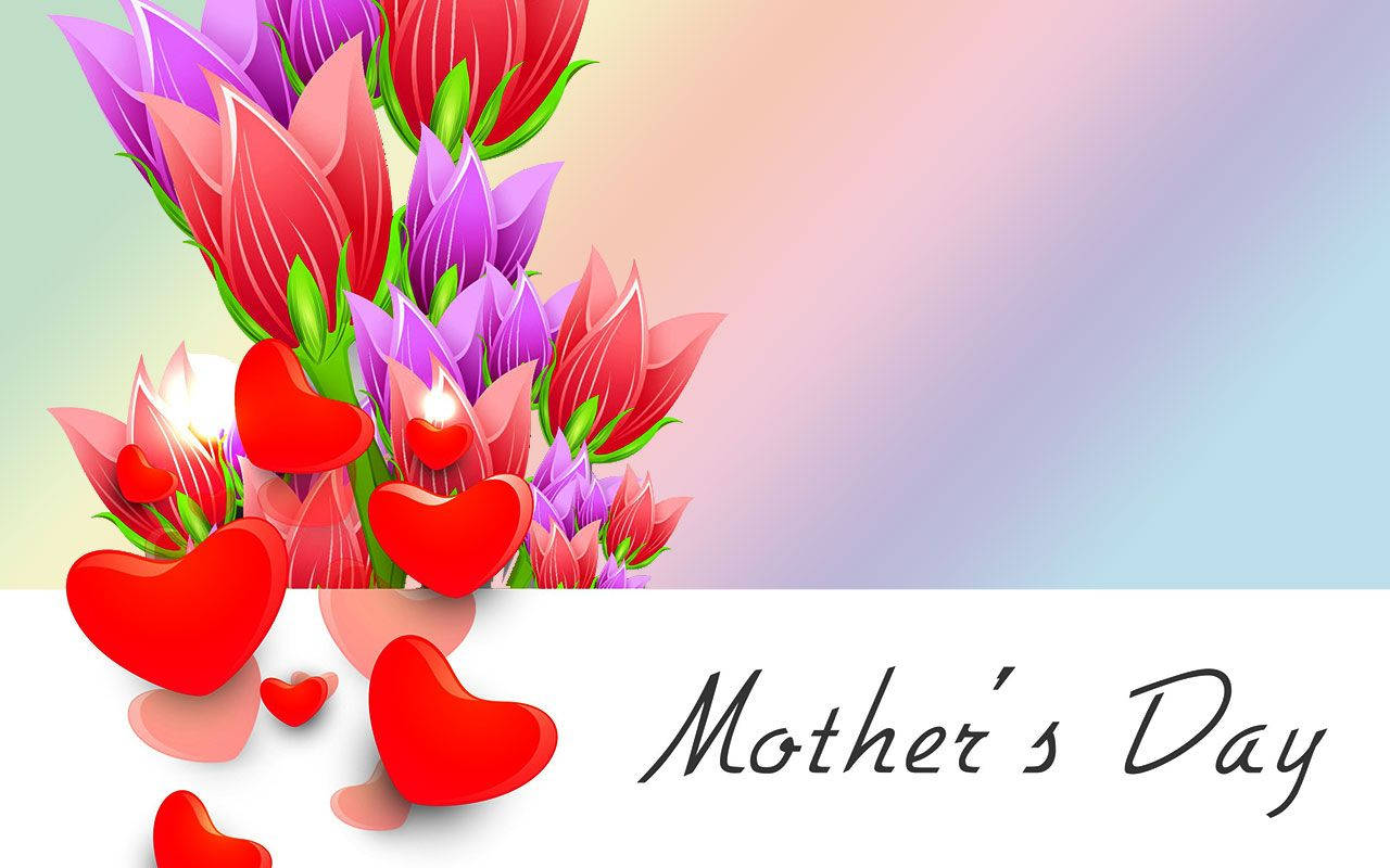 Celebrate Mother's Day With A Bouquet Of Beautiful Tulips And A Heartfelt Message! Background