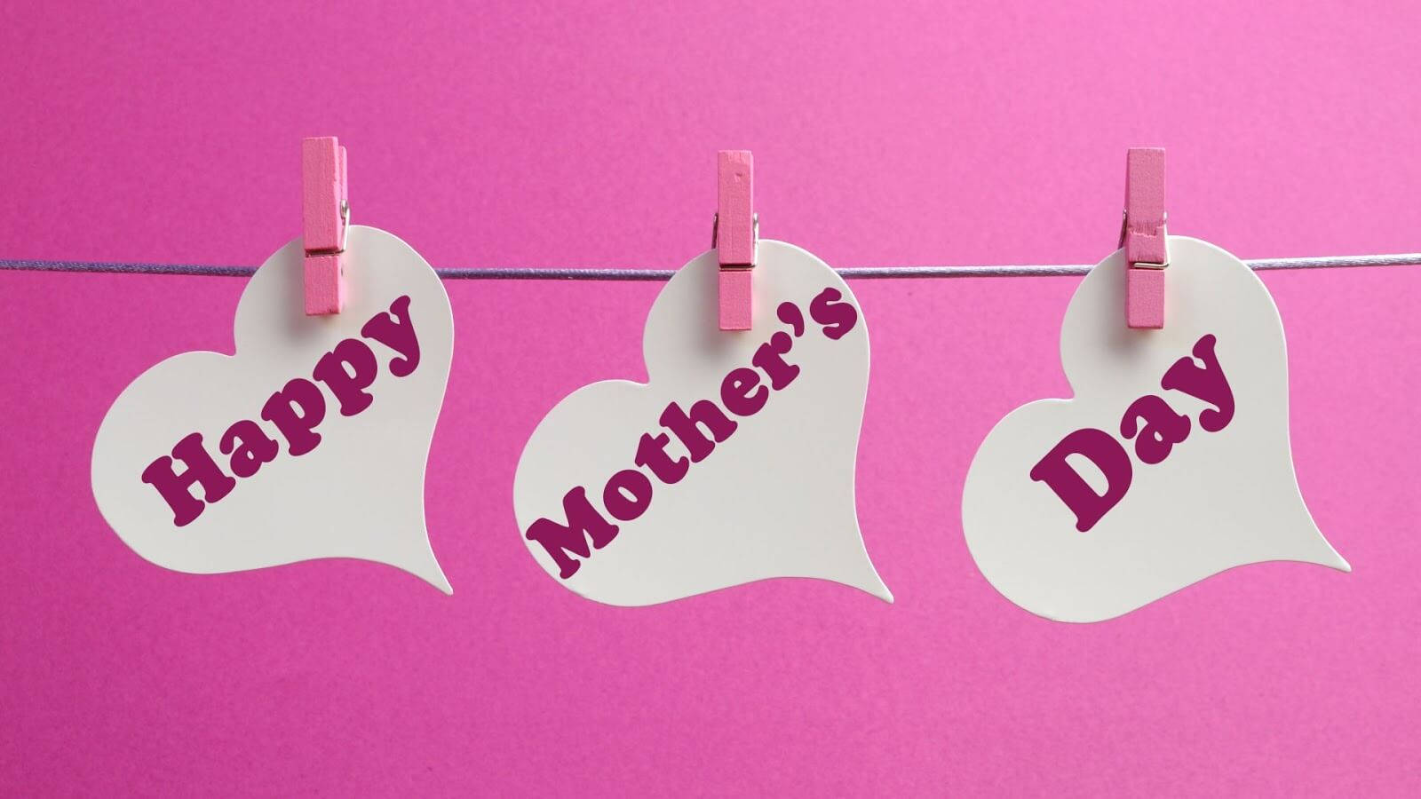 Celebrate Mothers Day In Colorful Style Background