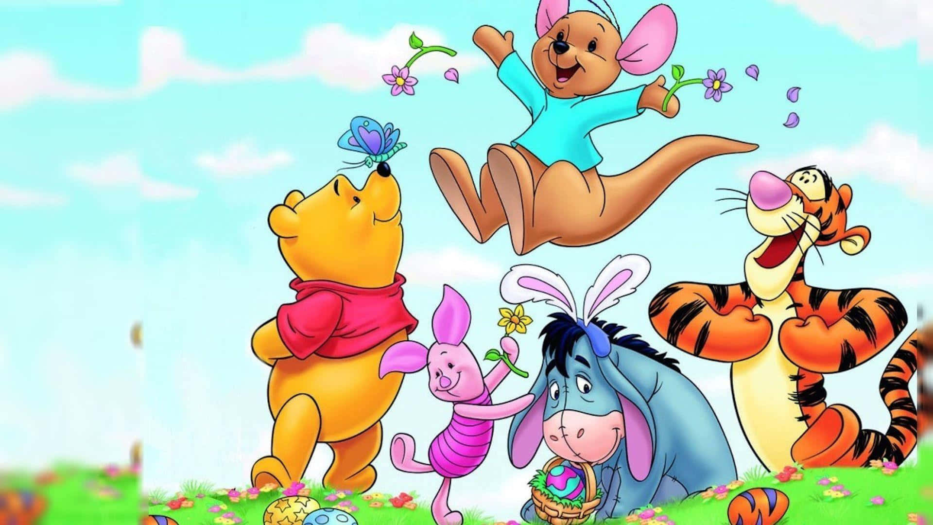 Celebrate Nostalgia With Winnie The Pooh Classic Background