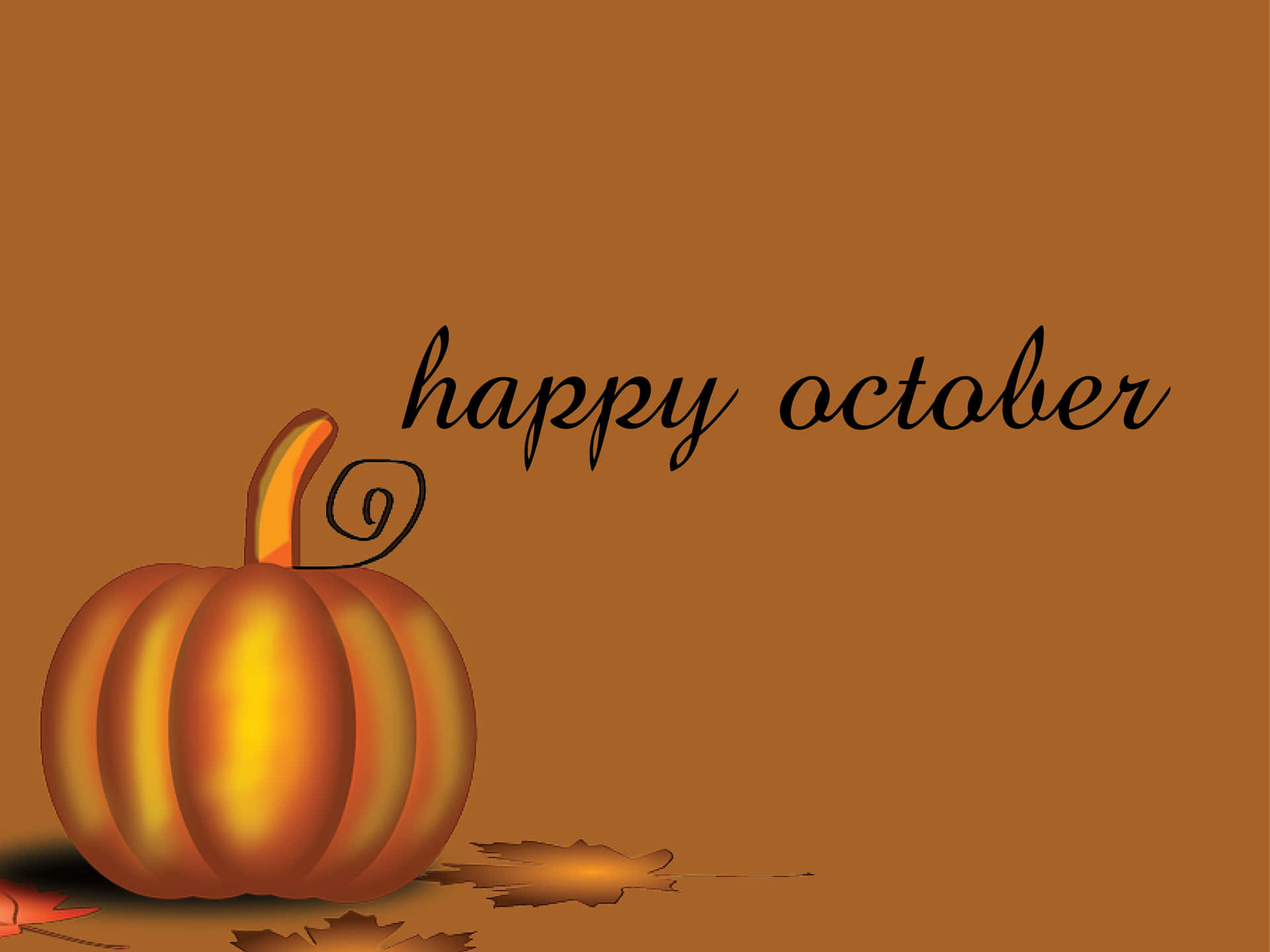 Celebrate October With A Pumpkin! Background
