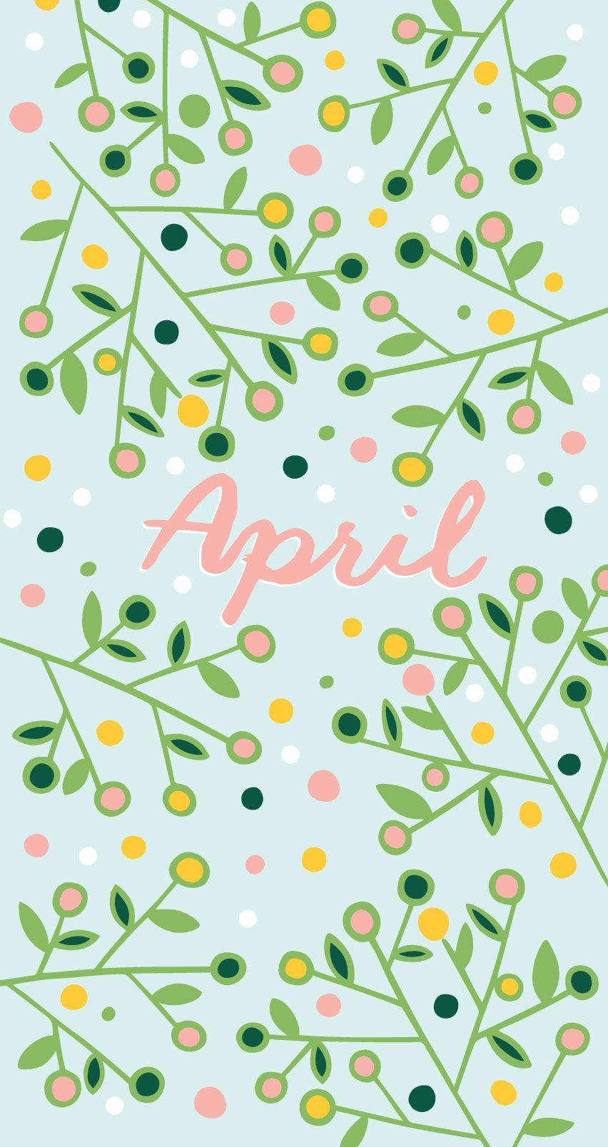 Celebrate Spring's Beauty With April’s Floral Digital Artwork. Background
