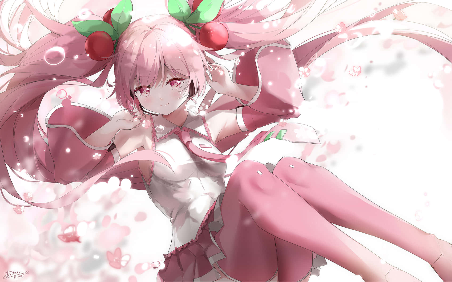 Celebrate Spring With Sakura Miku! Background