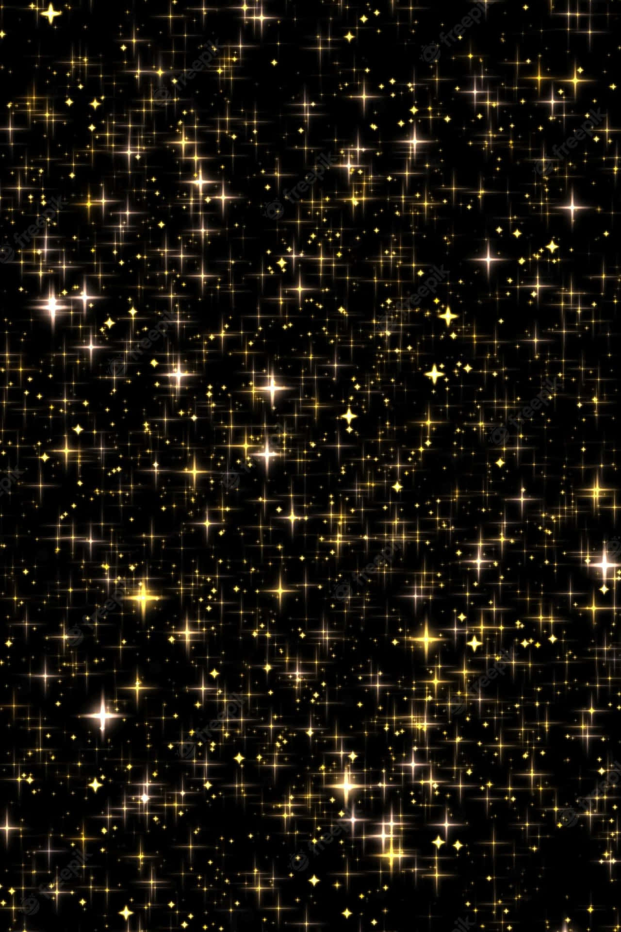 Celebrate Success With Beautiful Golden Stars Background