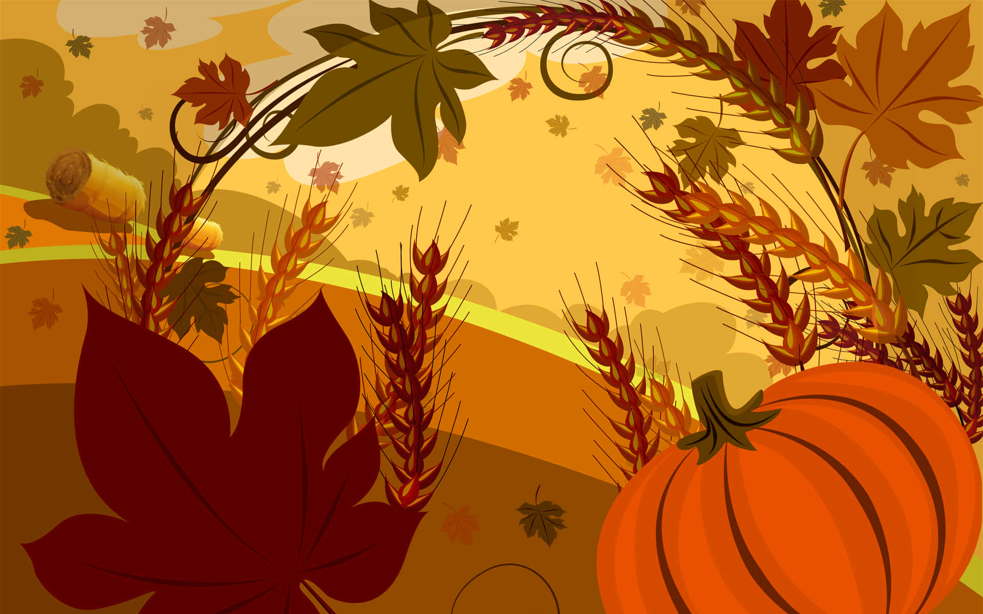 Celebrate Thanksgiving In Style With This Beautiful Scene Background