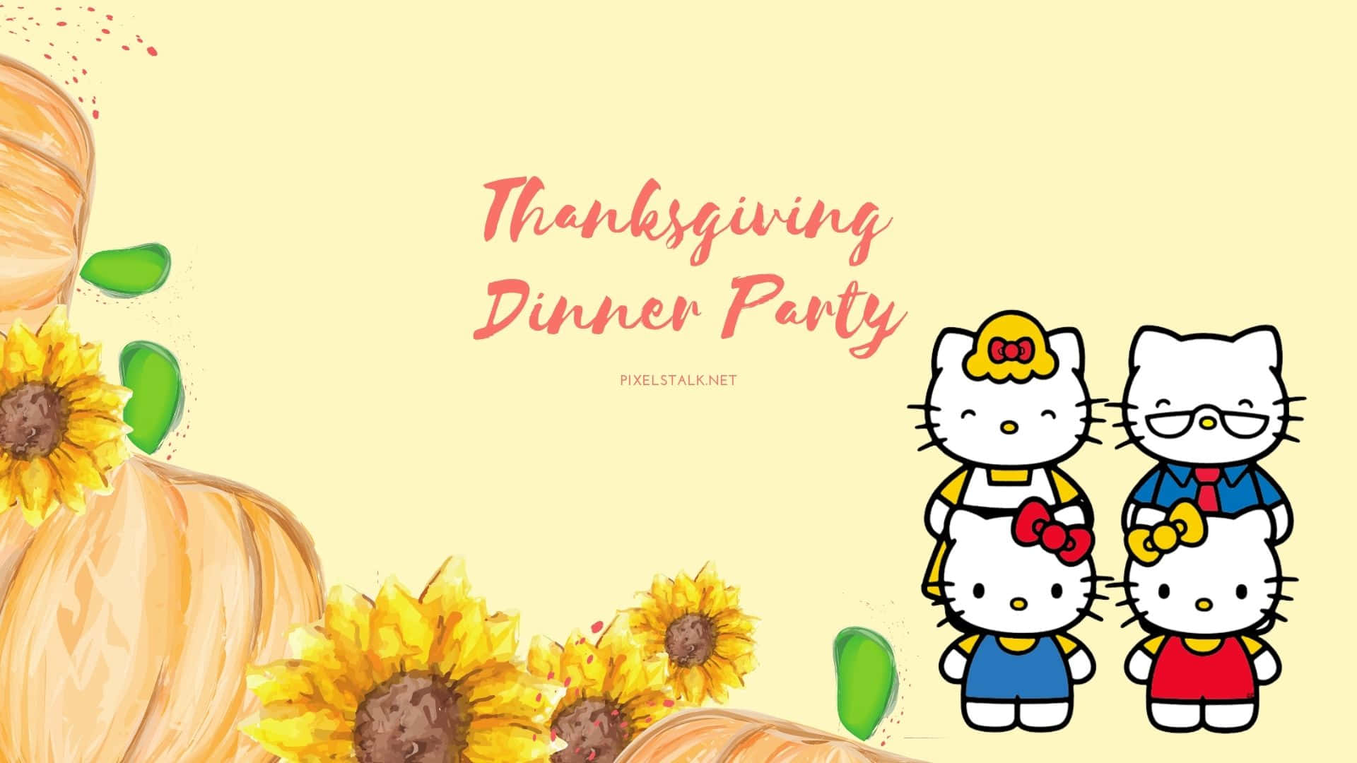 Celebrate Thanksgiving With Hello Kitty! Background