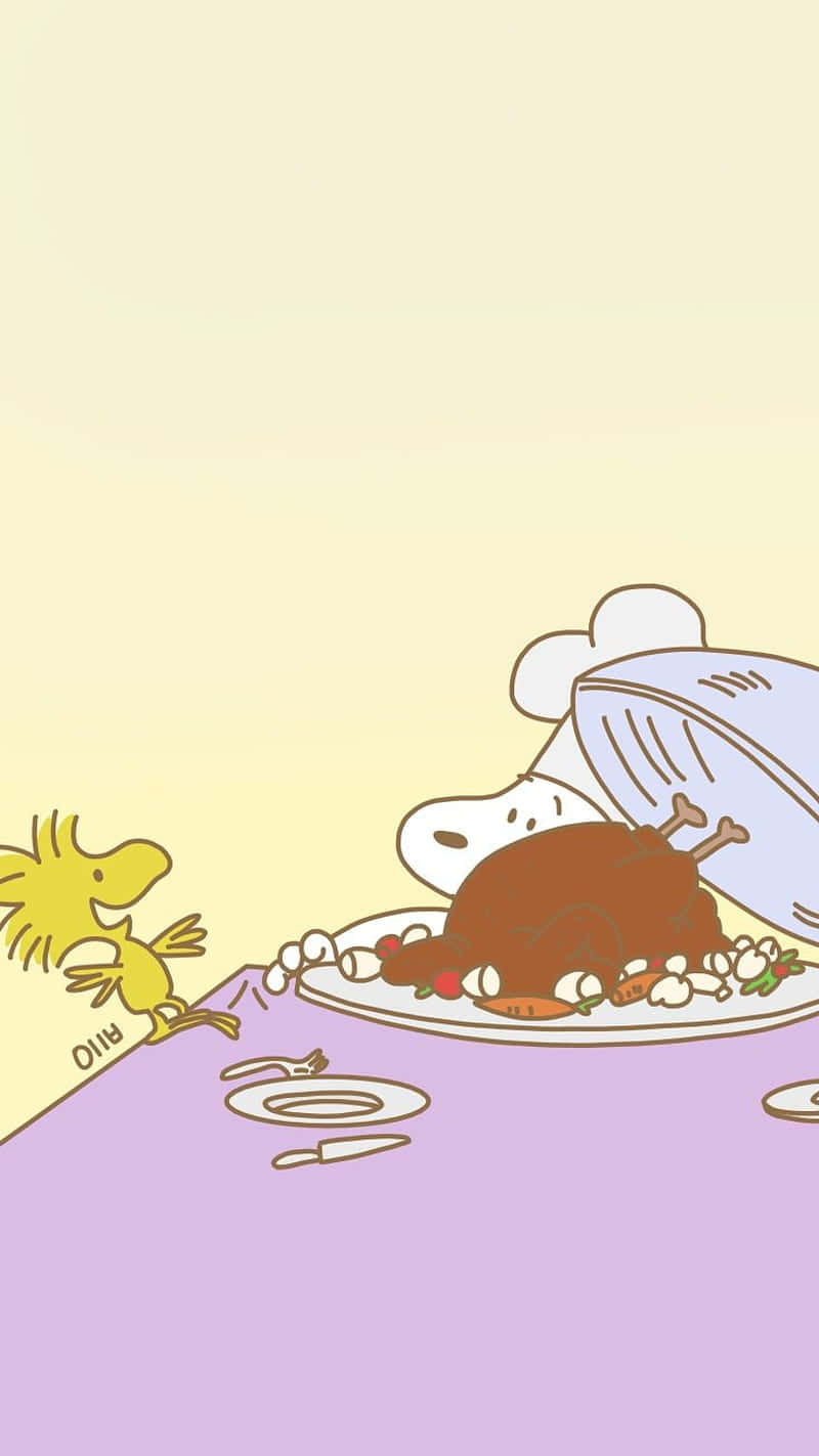 Celebrate Thanksgiving With Snoopy This Year! Background
