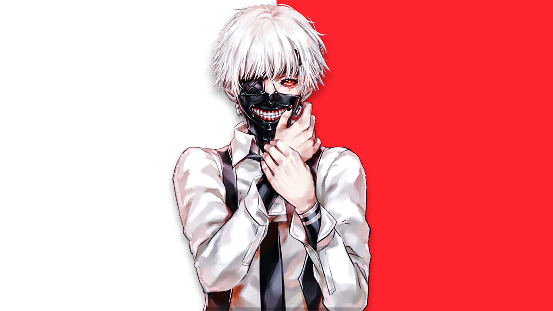 Celebrate The Anime Series Tokyo Ghoul With An Epic Desktop Background Background