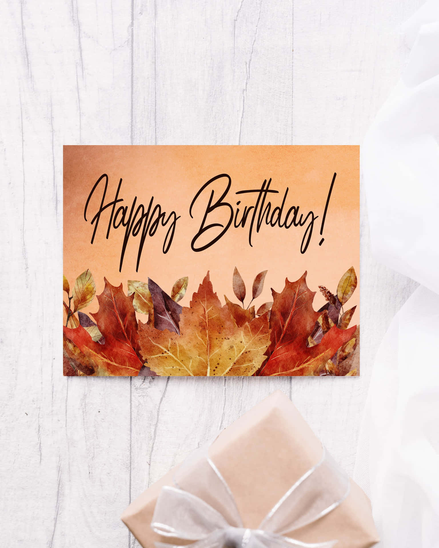 Celebrate The Beauty Of Fall With An Unforgettable Birthday Background