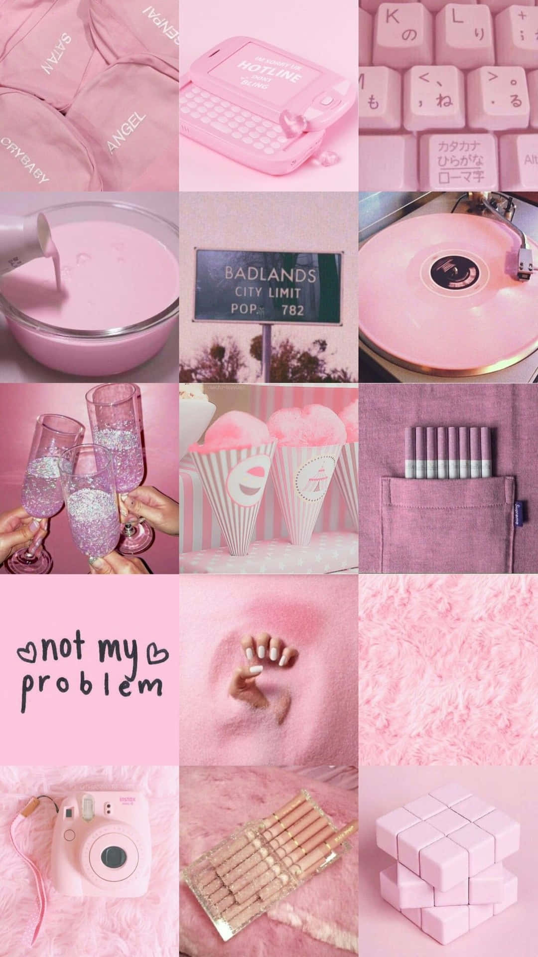 Celebrate The Beauty Of Pink In This Vibrant Aesthetic Tumblr Wallpaper. Background