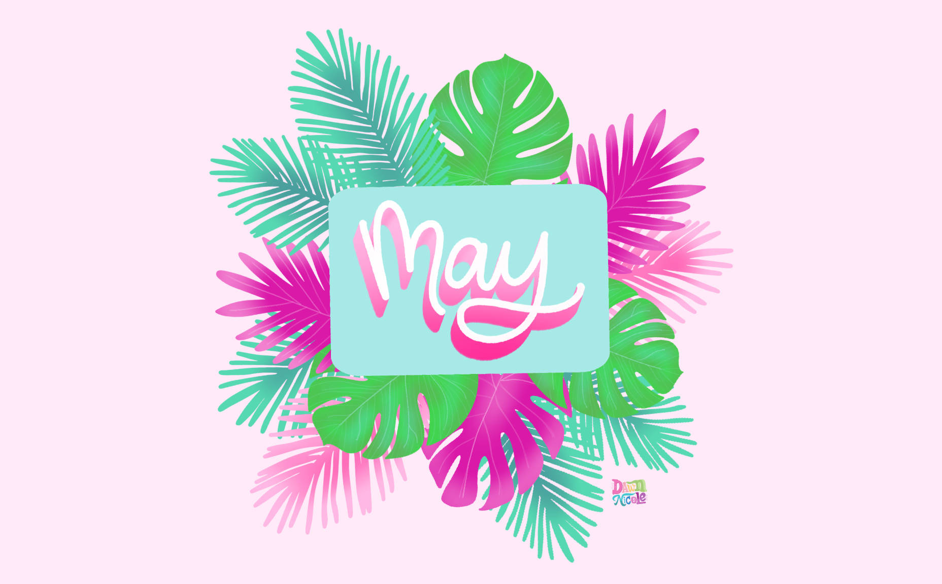 Celebrate The Beauty Of Spring With May Leaves Background