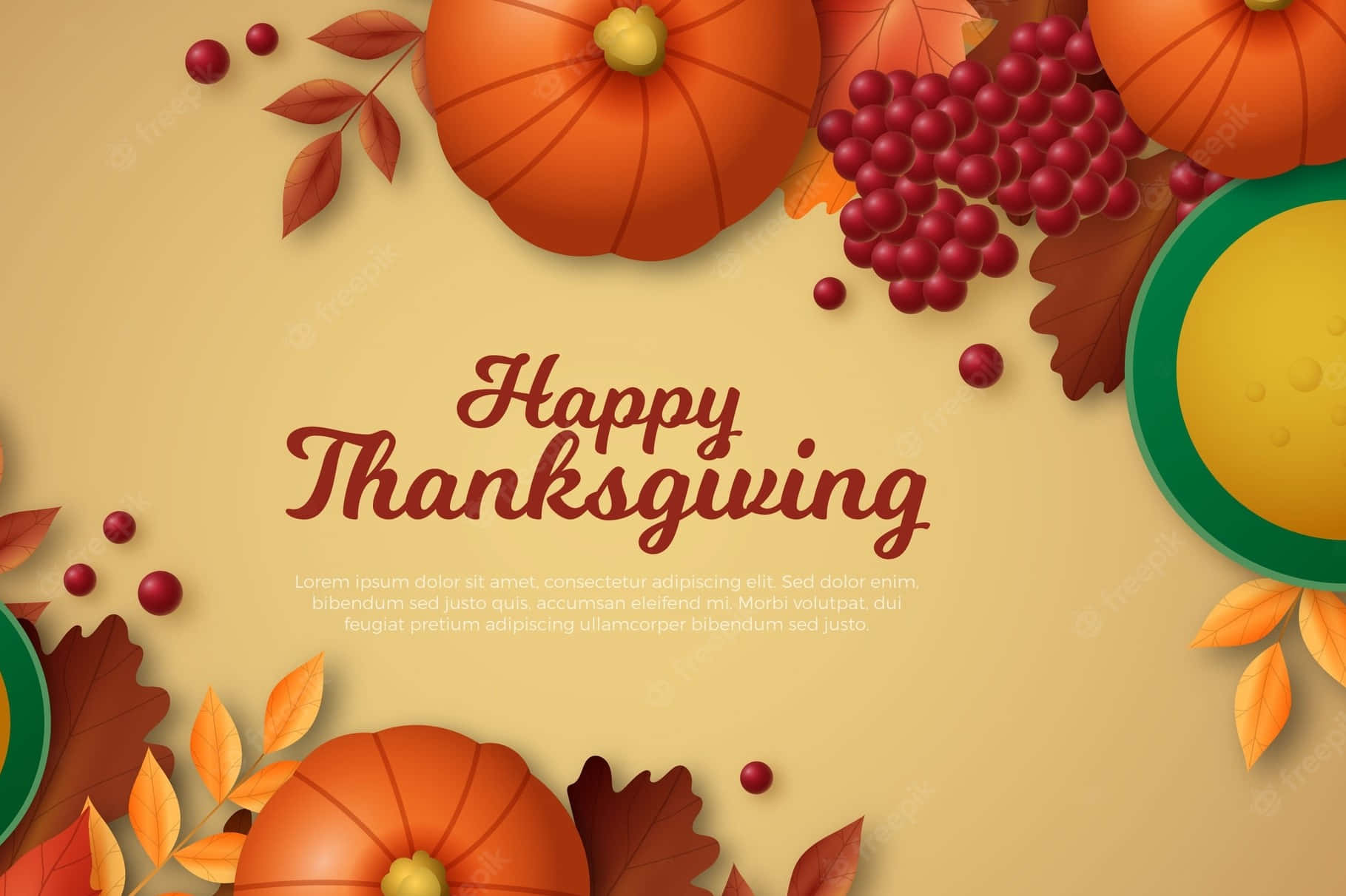 Celebrate The Beauty Of Thanksgiving Background