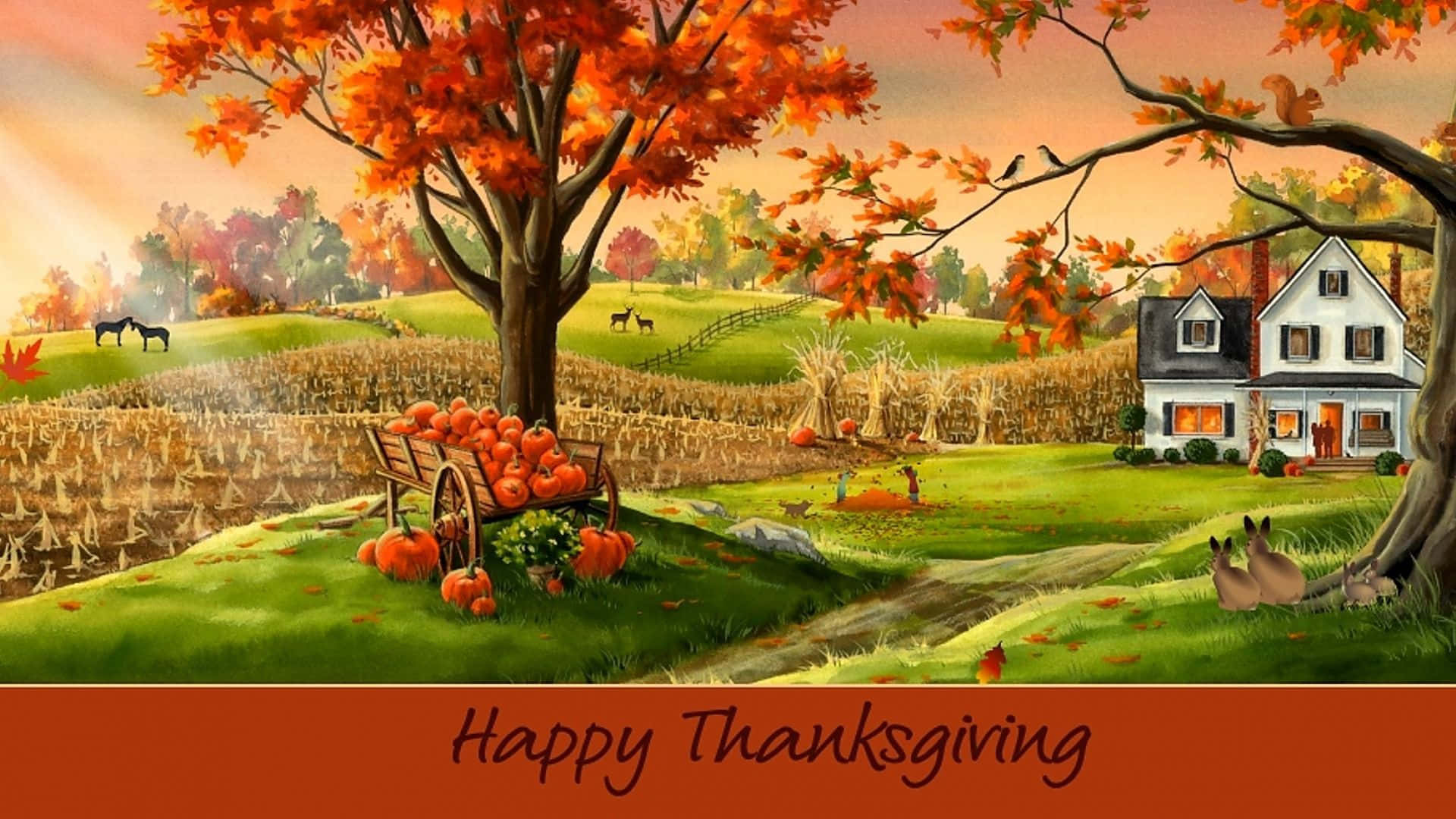 Celebrate The Beauty Of Thanksgiving Background