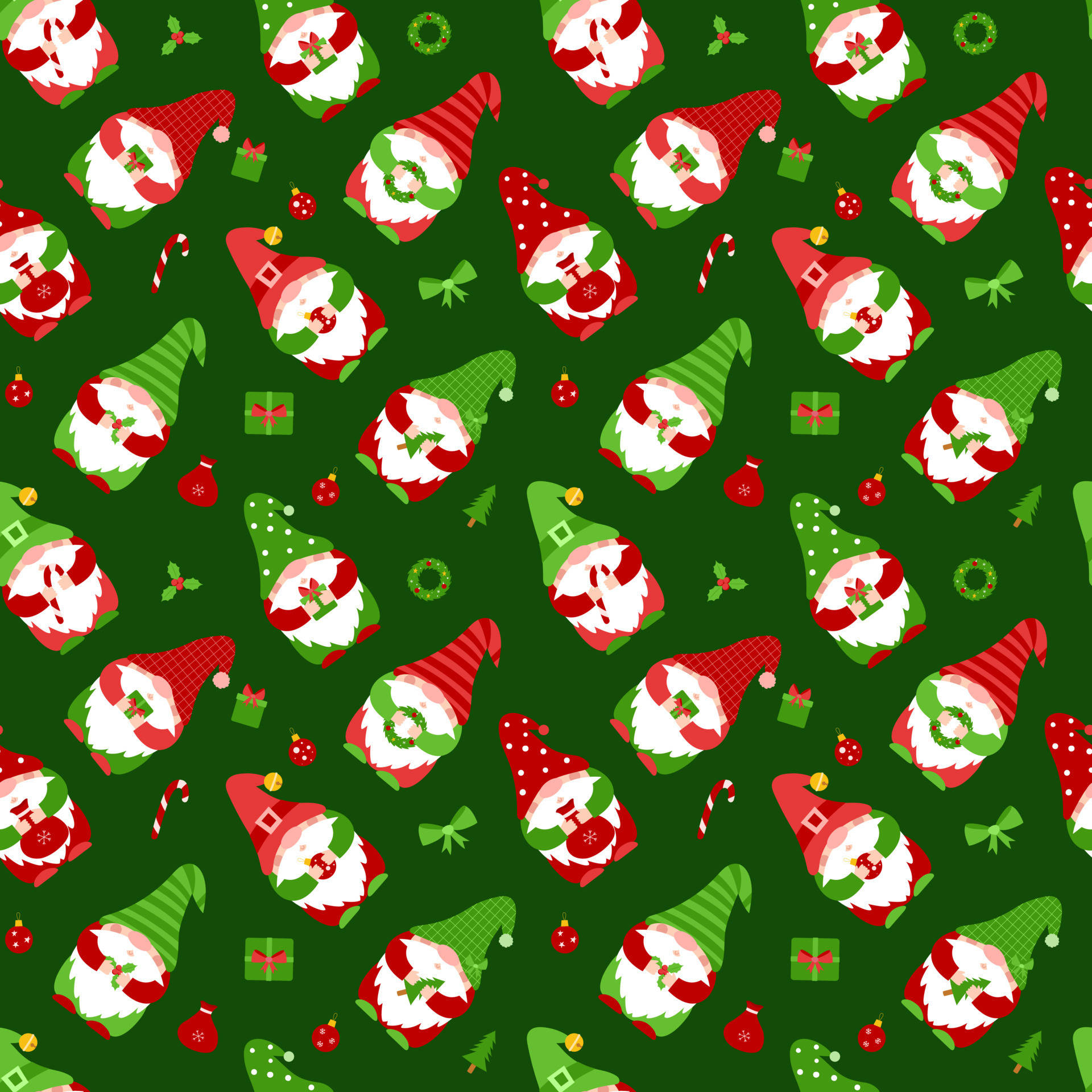 Celebrate The Christmas Season With A Cheeky Elf Background