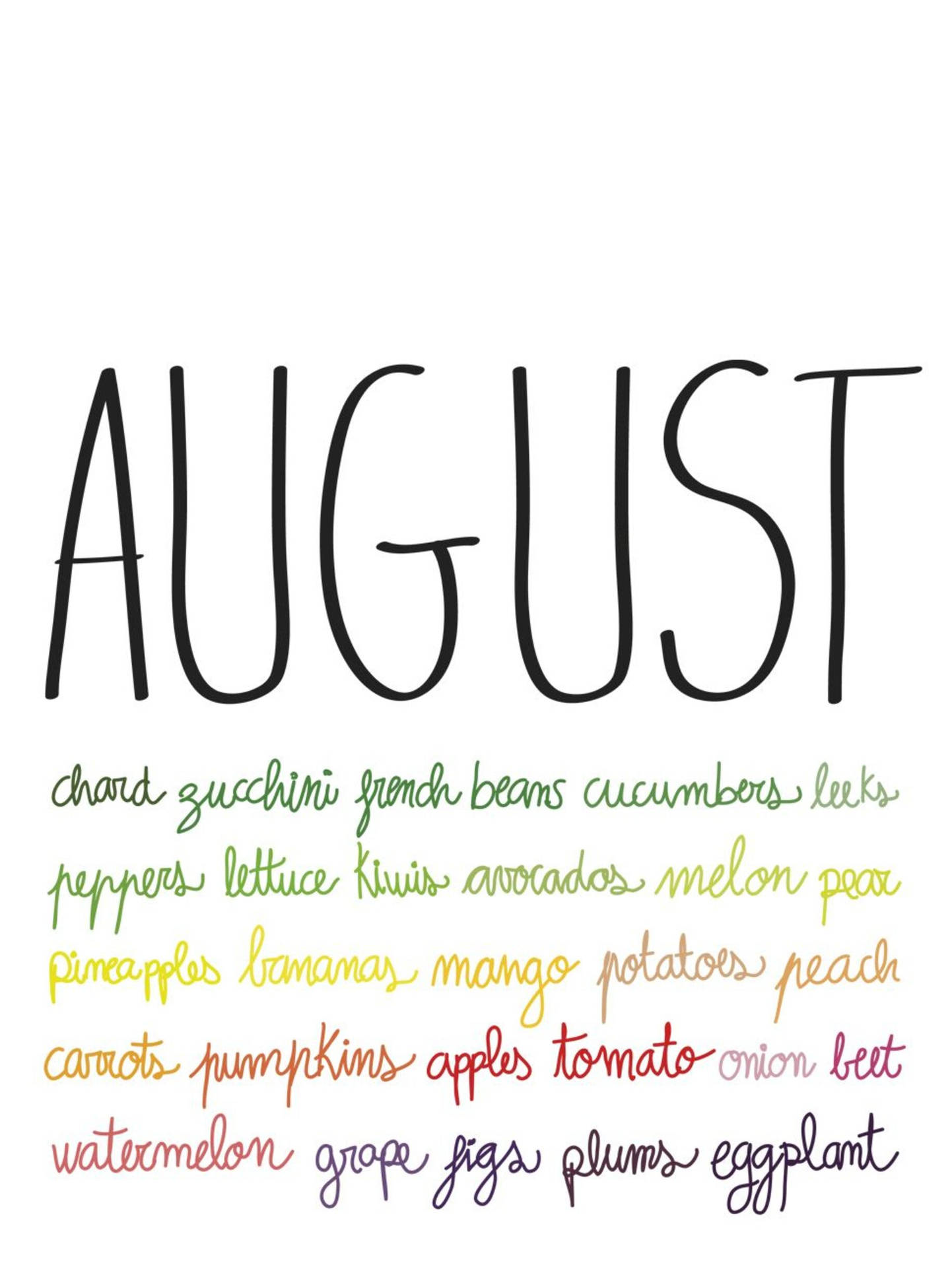 Celebrate The Colors Of August! Background