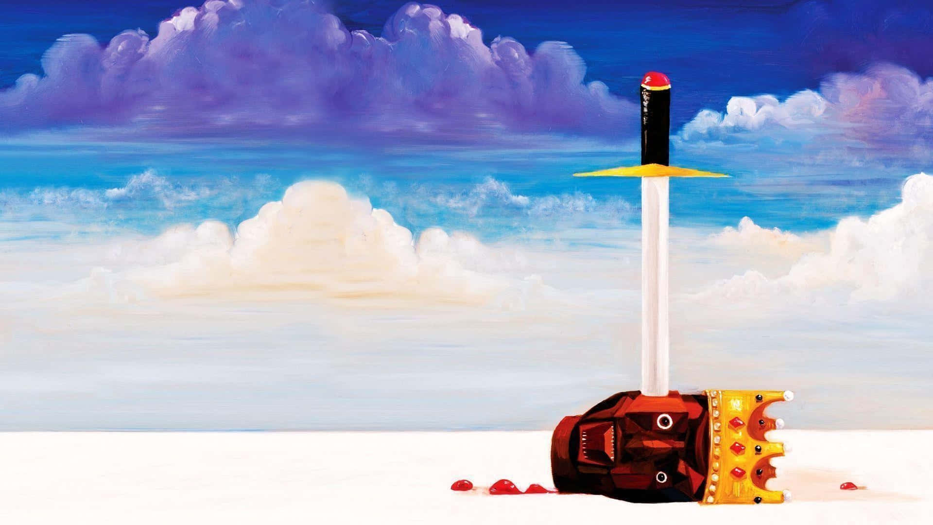 Celebrate The Creative Life Through Kanye West's My Beautiful Dark Twisted Fantasy Album. Background