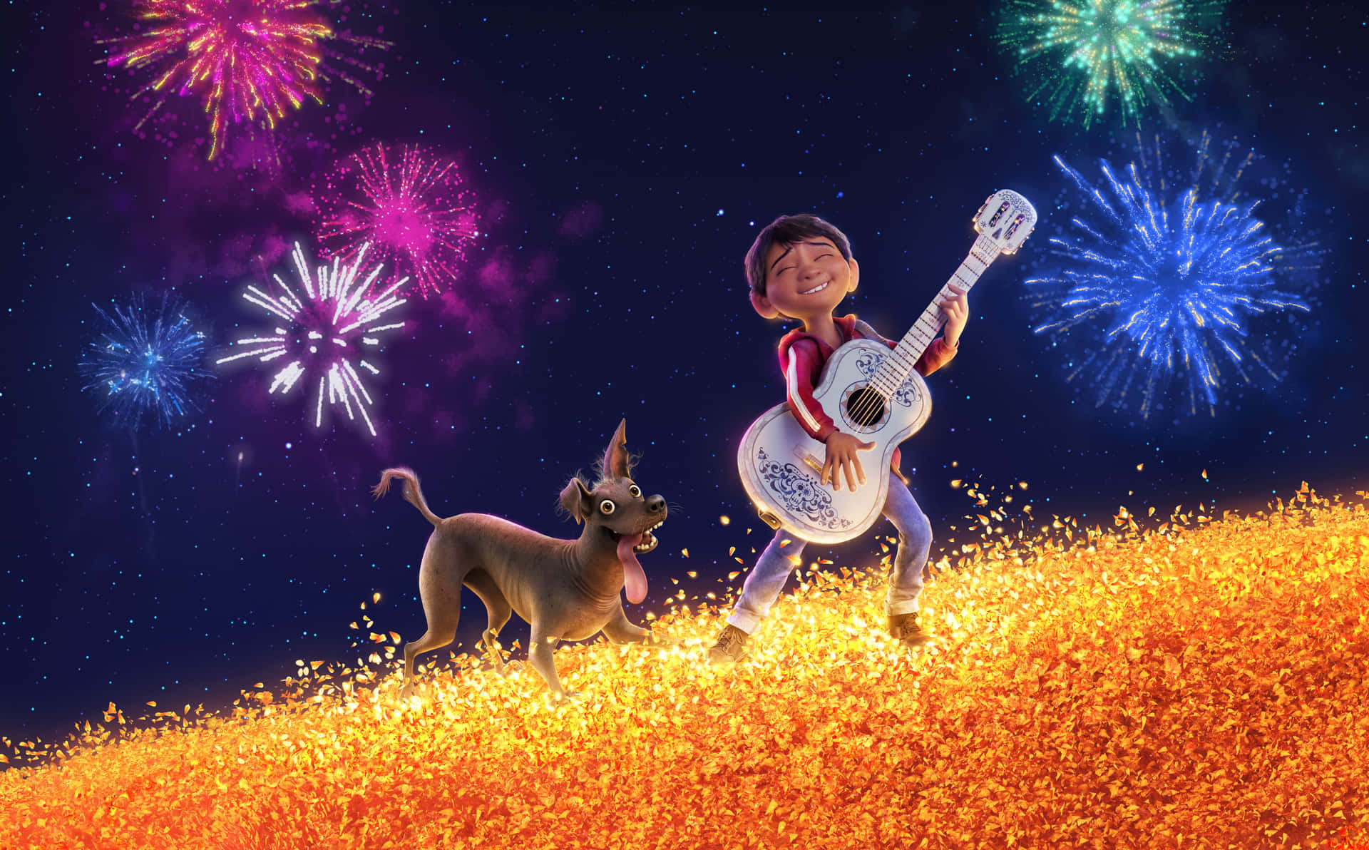 Celebrate The Day Of The Dead With Pixar's Coco Disney Background