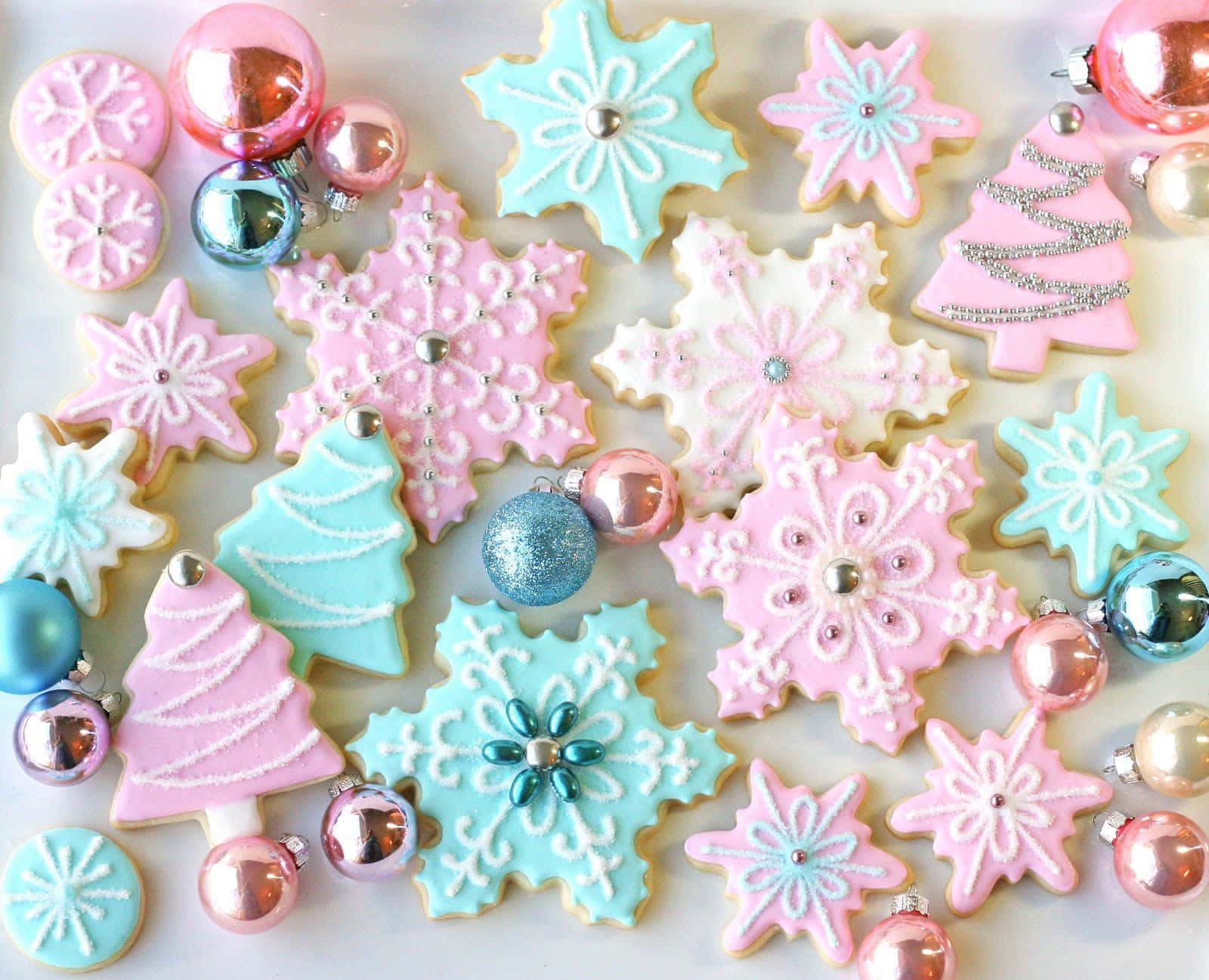 Celebrate The Festive Season With A Pastel Christmas Background