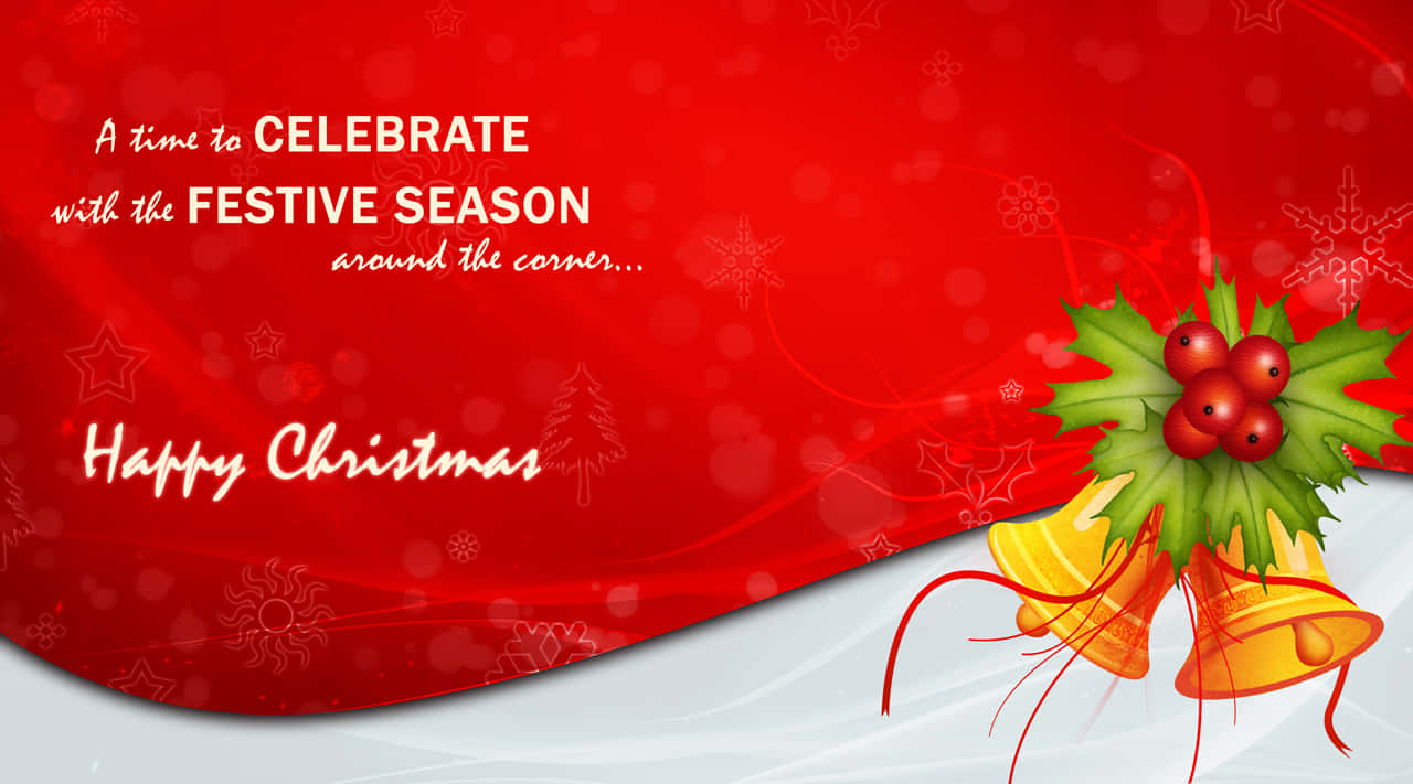 Celebrate The Holiday Season With A Classic Red Aesthetic Background