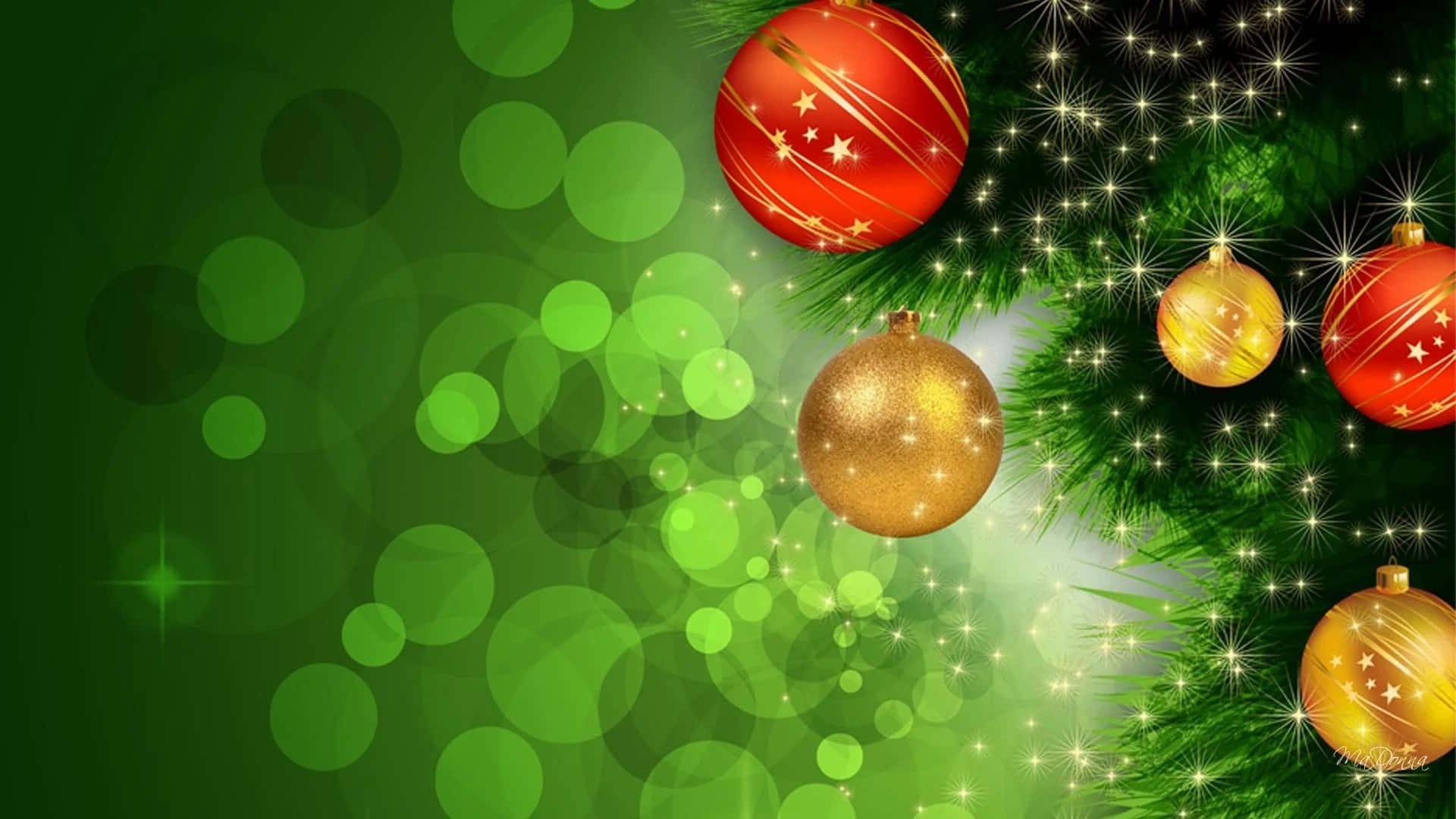 Celebrate The Holiday Season With A Festive Dark Green Christmas Theme.