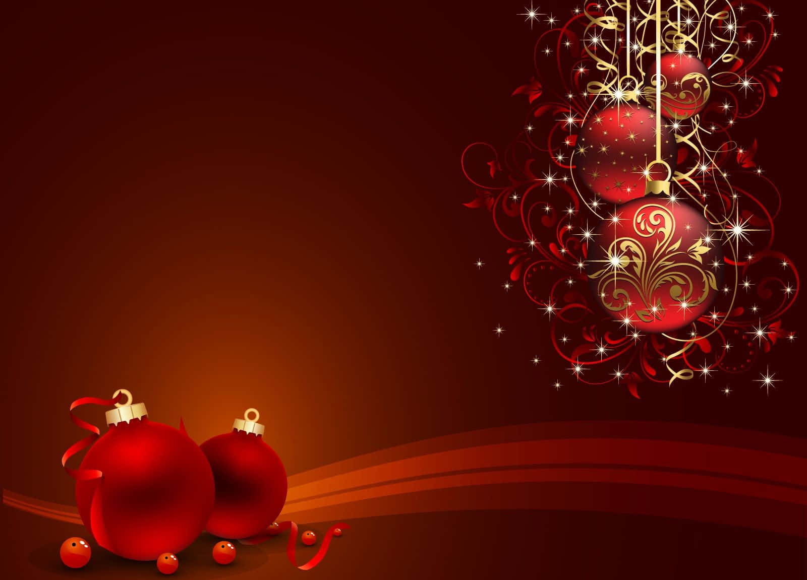 Celebrate The Holiday Season With A Festive Red Aesthetic. Background