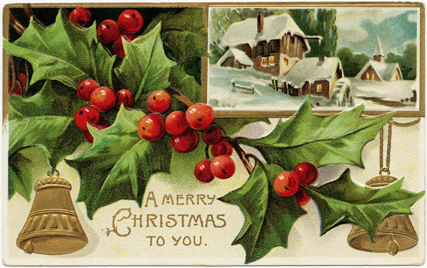 Celebrate The Holiday Season With A Traditional Vintage Christmas! Background