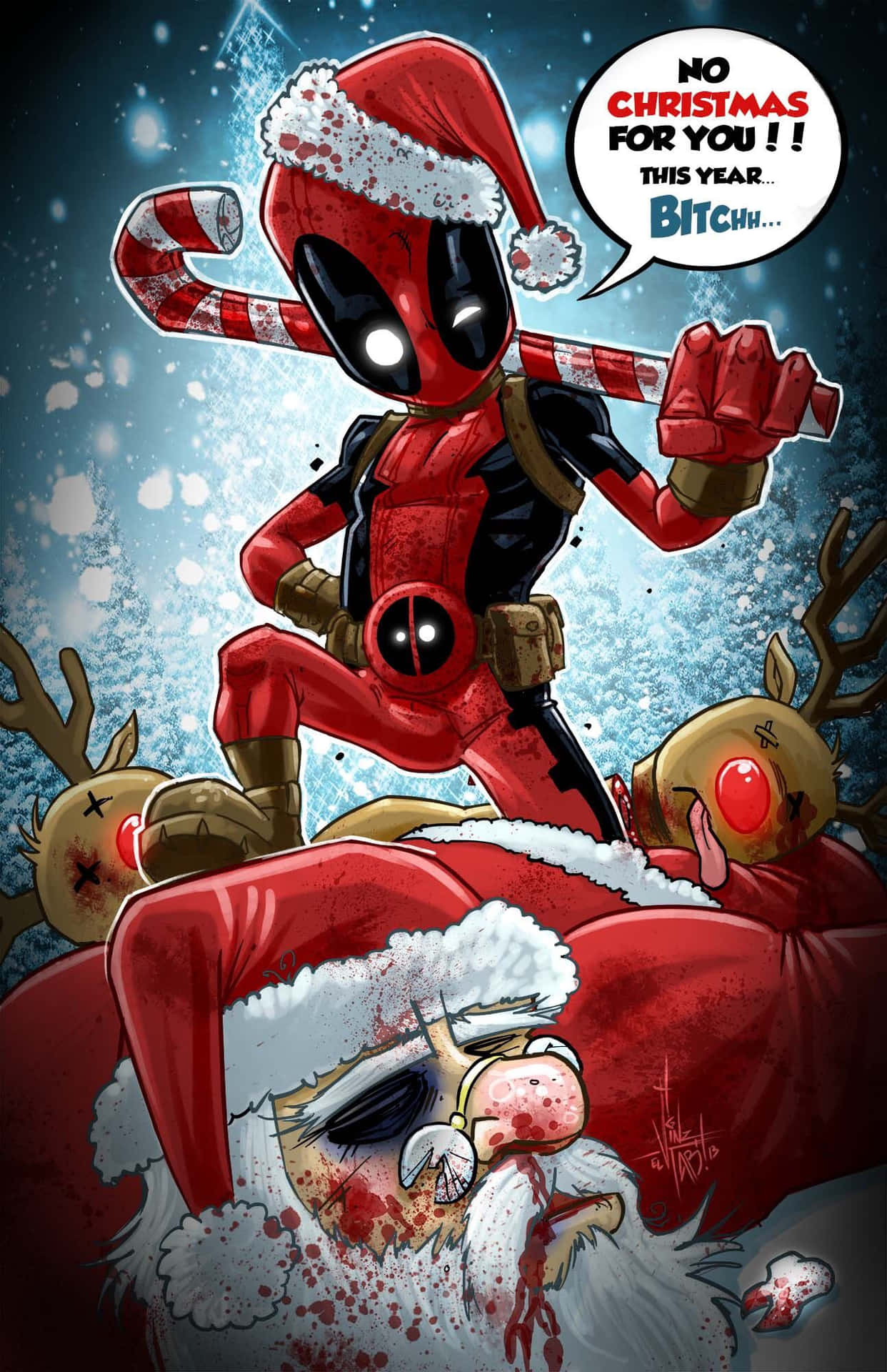 “celebrate The Holiday Season With Marvel Characters”
