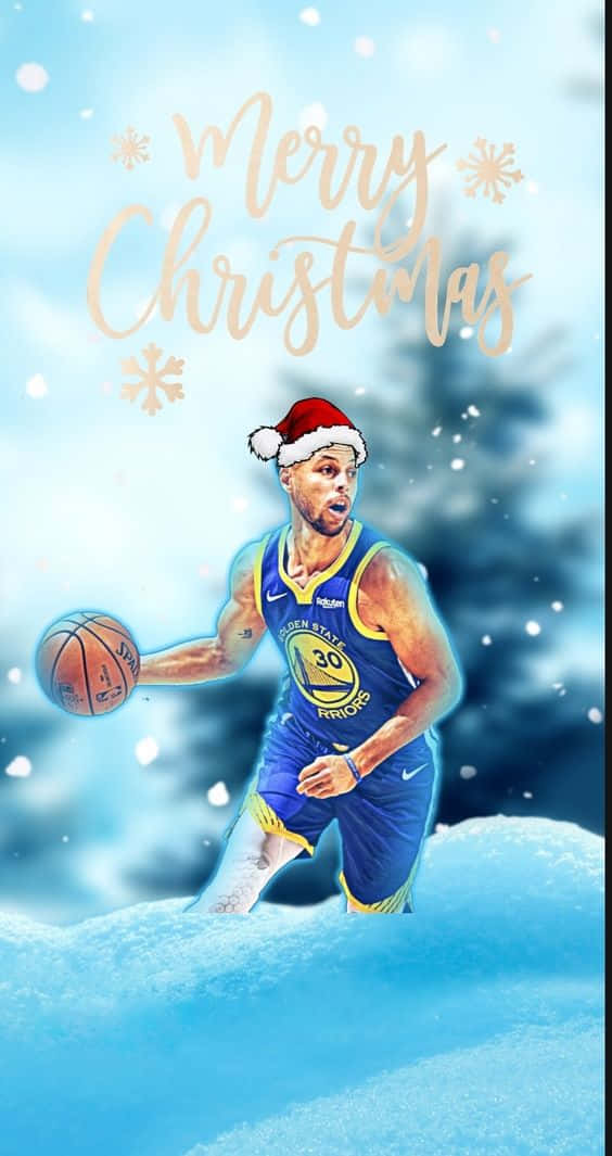 Celebrate The Holiday Season With The Best Of Nba Basketball Background