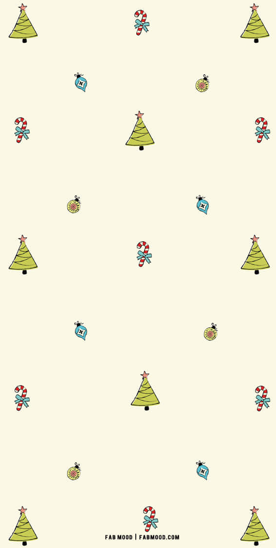 Celebrate The Holiday Season With This Cute, Simple Christmas Scene. Background