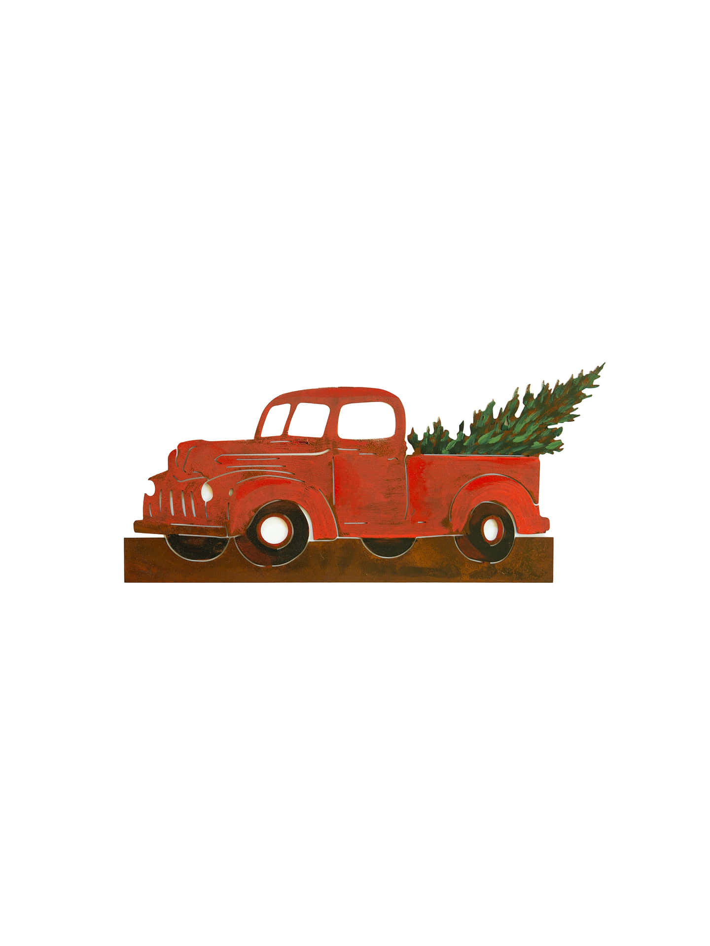 Celebrate The Holiday Season With This Vintage Truck Christmas Background