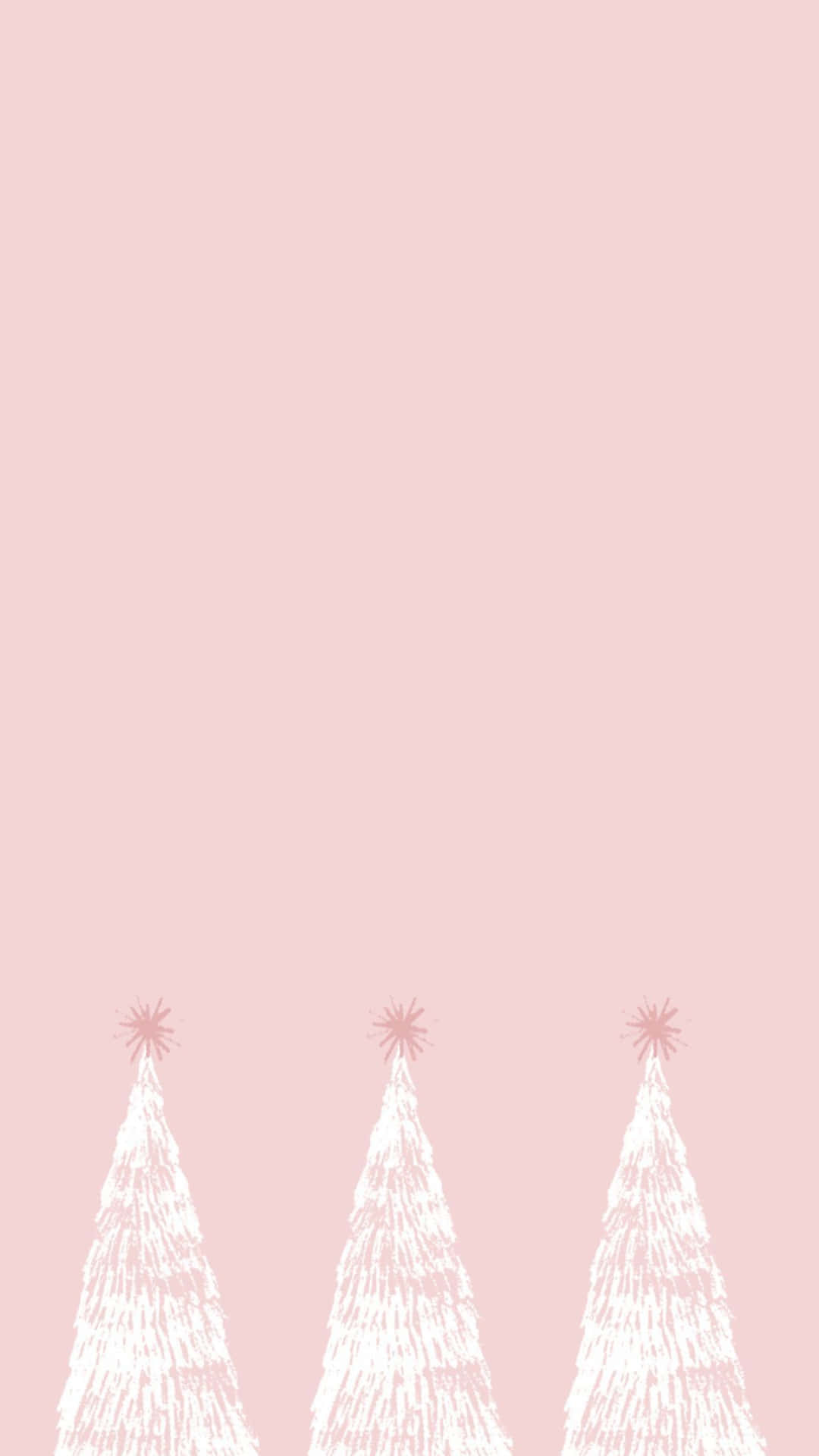 Celebrate The Holidays With A Beautiful Pink Christmas Tree! Background