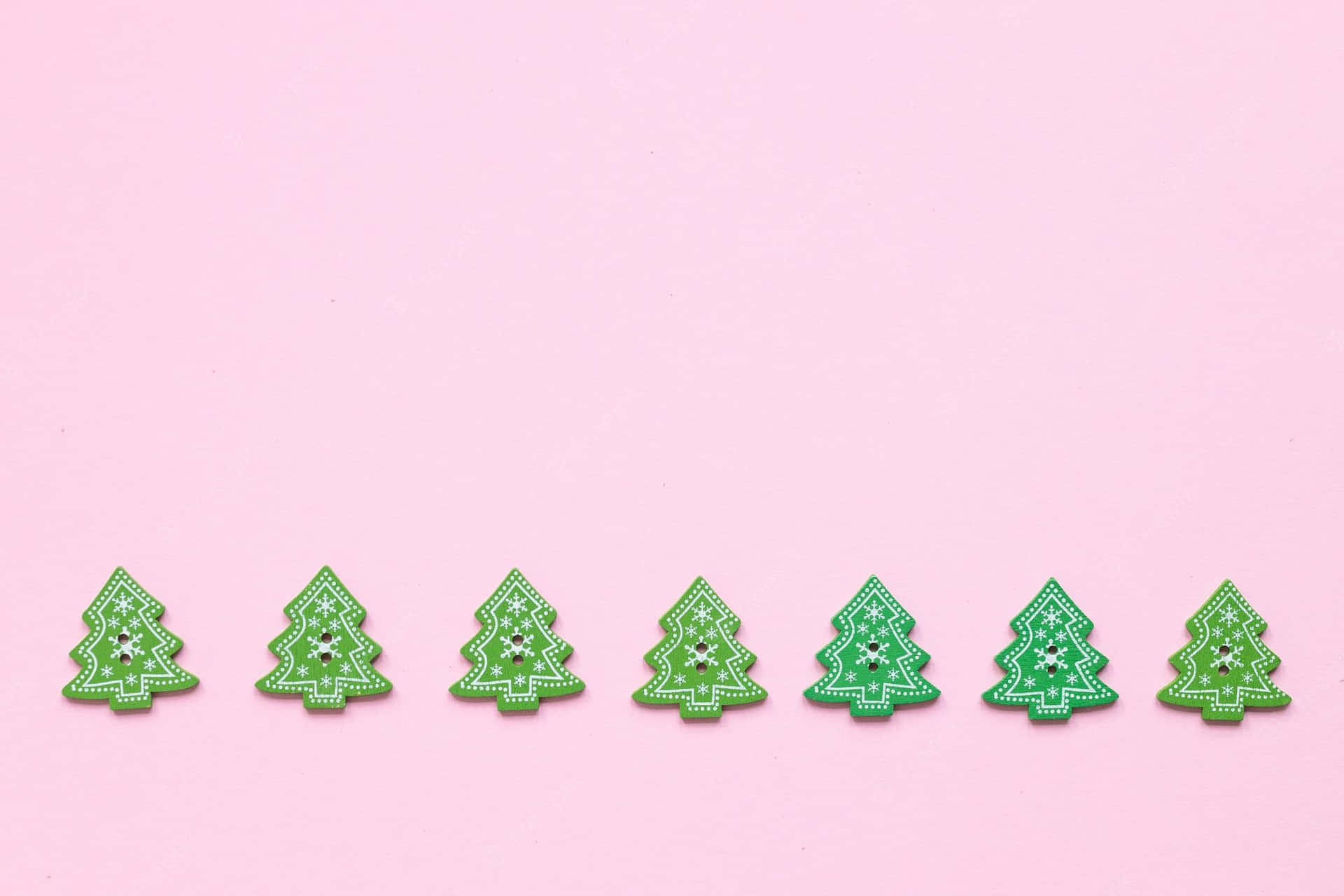 Celebrate The Holidays With A Festive Pink Christmas Tree Background