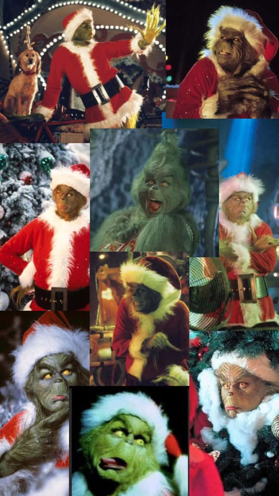 Celebrate The Holidays With A Grinch Christmas Iphone Background