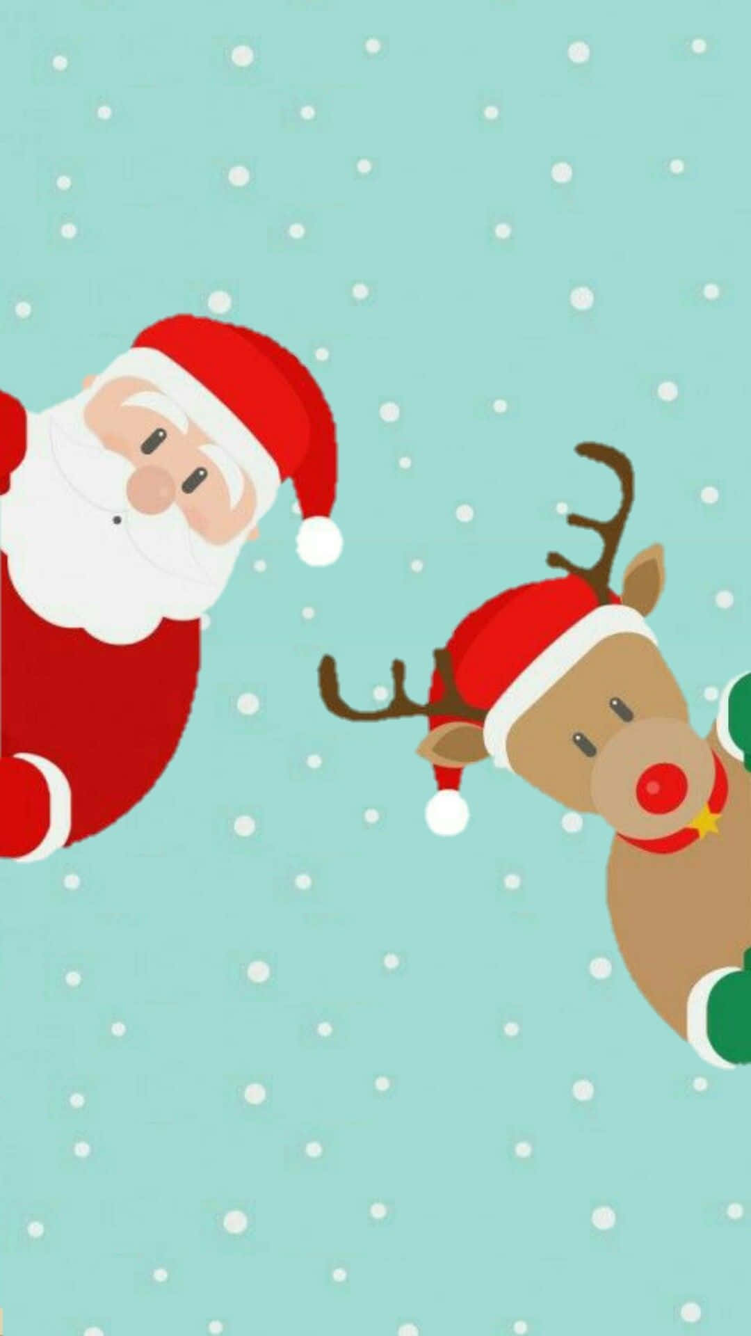 Celebrate The Holidays With A Jolly Christmas Iphone Background